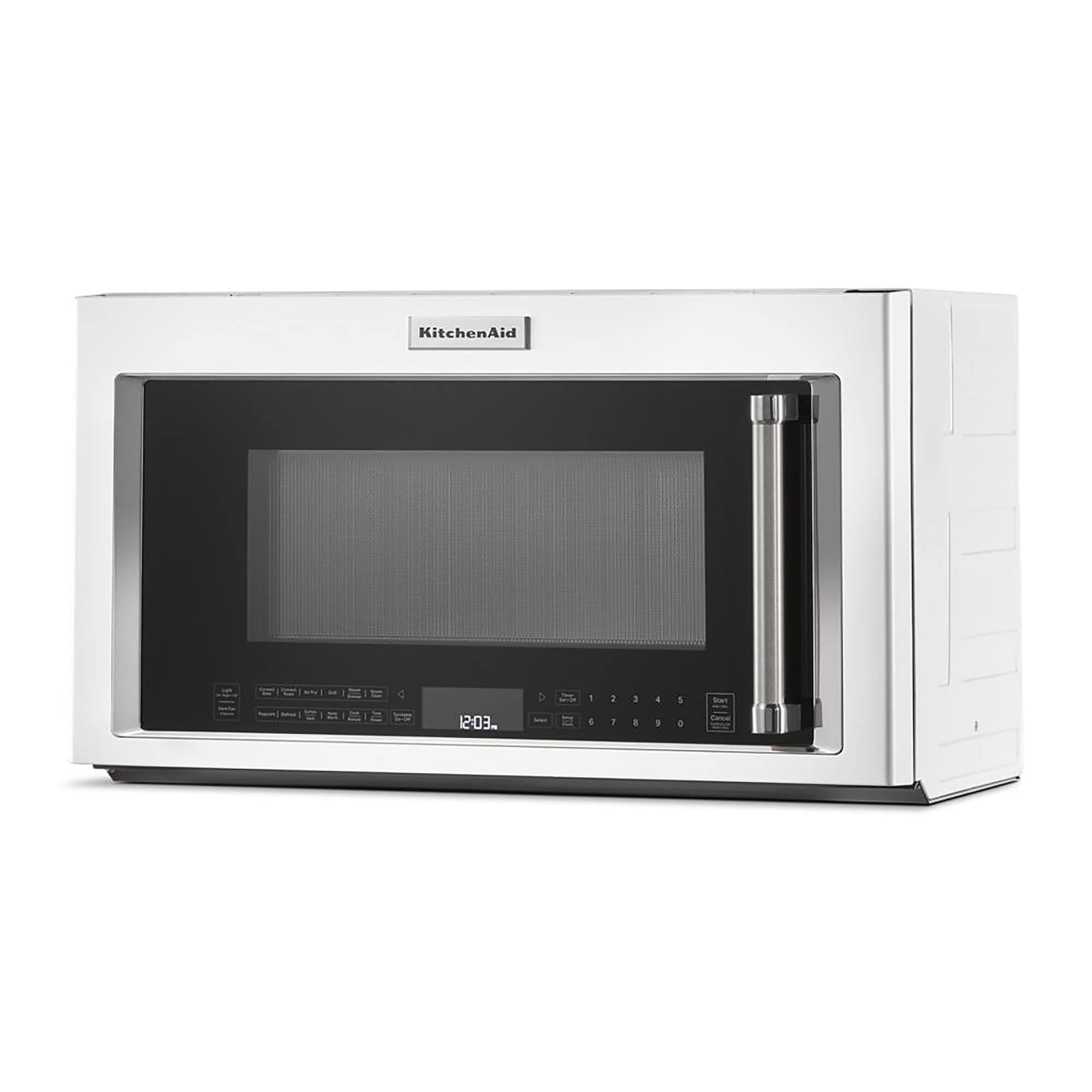 KitchenAid KMLS311HWH 30 Inch White Over the Range 1.1 cu. ft