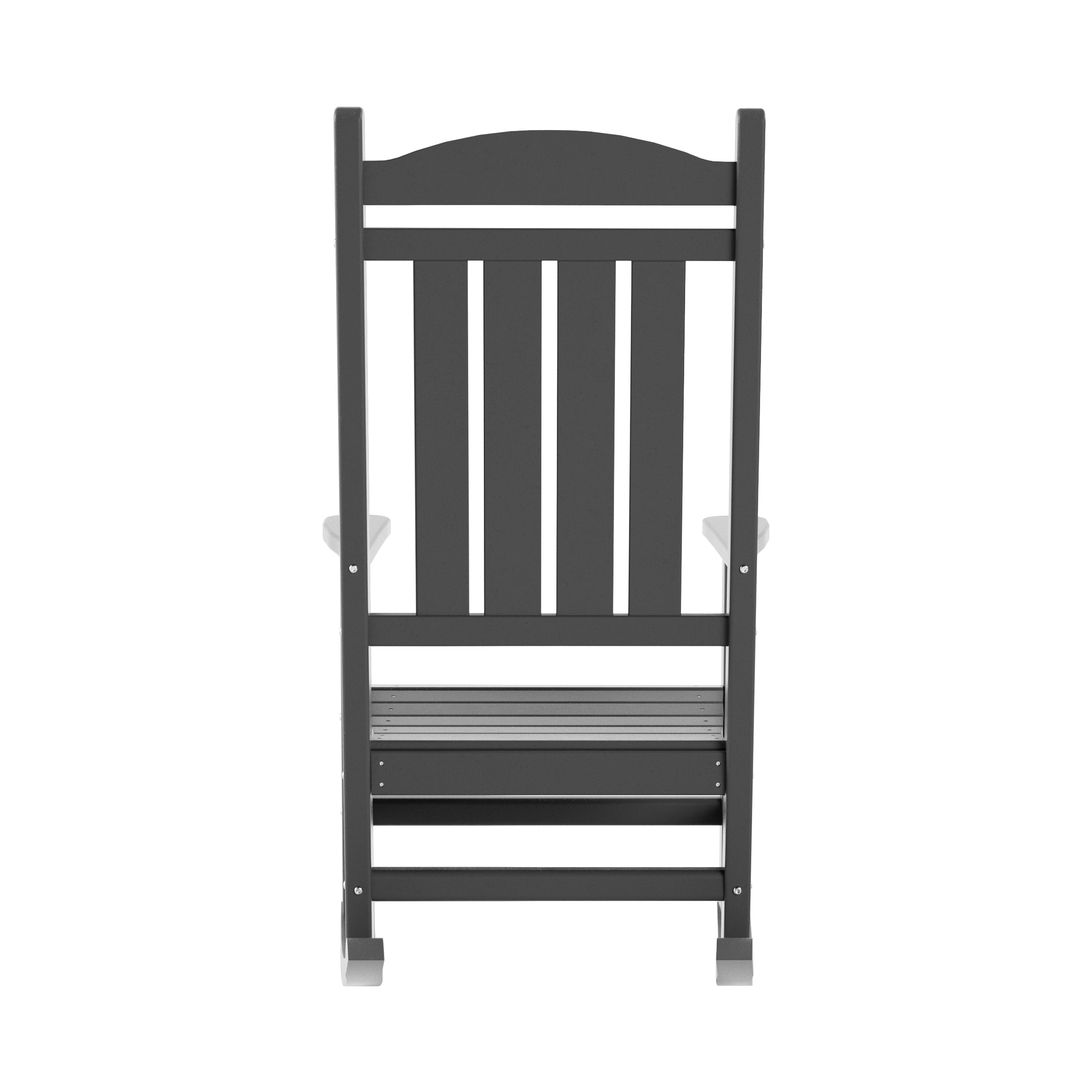 Laguna Classic Gray HDPE Eco-Friendly Outdoor Rocking Chair