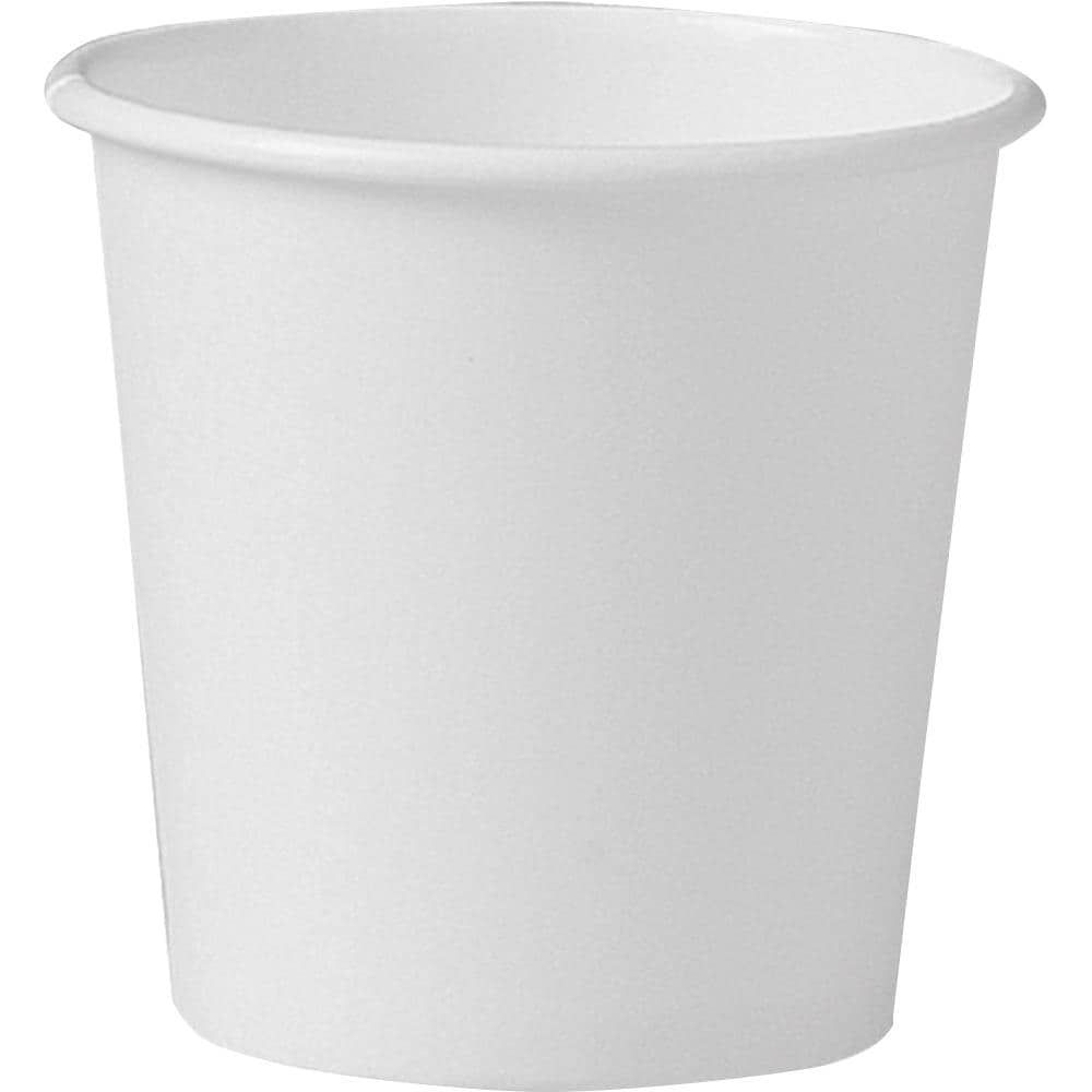 Solo Polycoated Hot Paper Cups, 12 oz, White, 50 Cups per