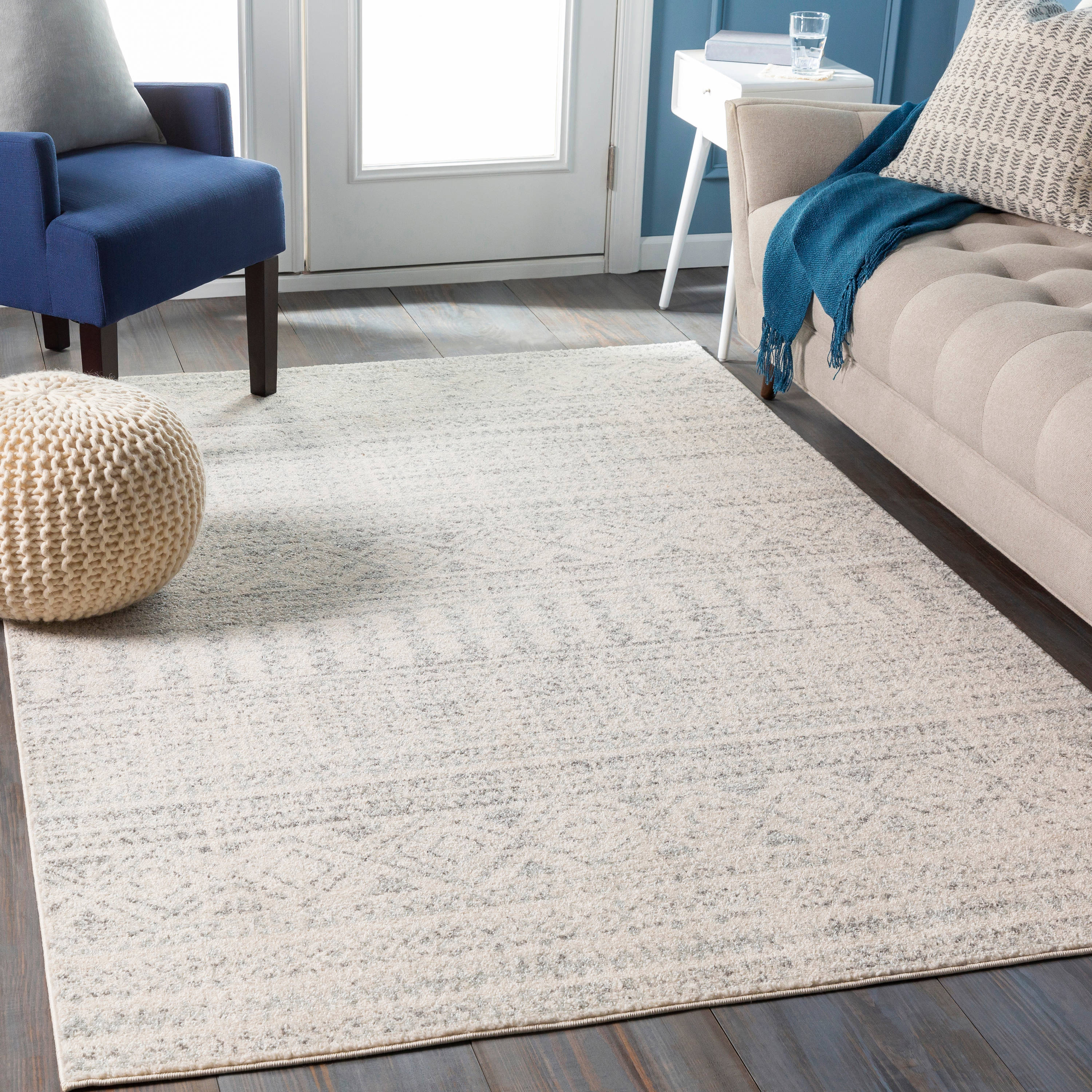 Livabliss ELZ2354-710103 Elaziz 8 x 10 (ft) Polypropylene Medium Gray Rectangular Indoor Tribal Global Area rug
