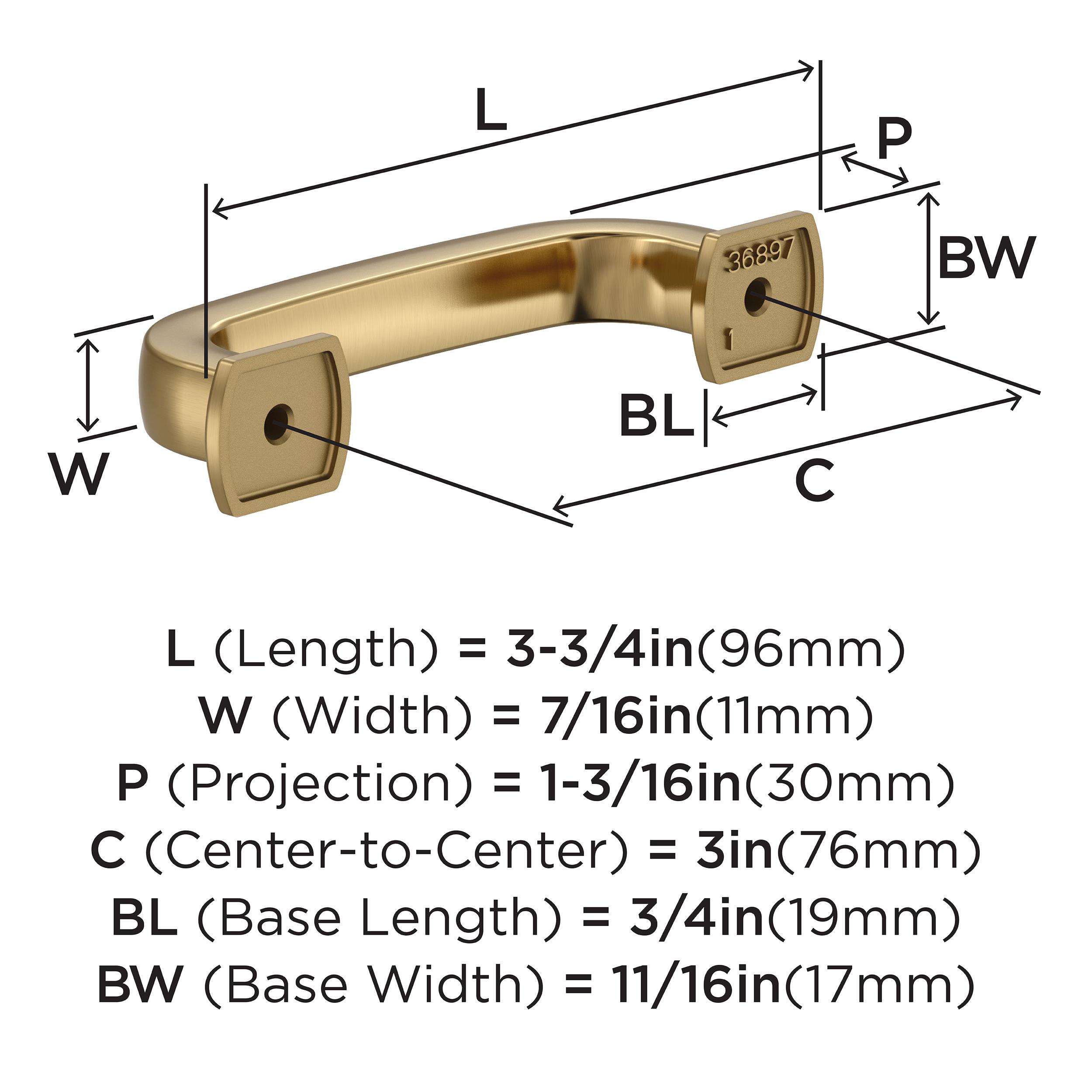 Amerock BP36897CZ Cabinet-Pulls - View #4