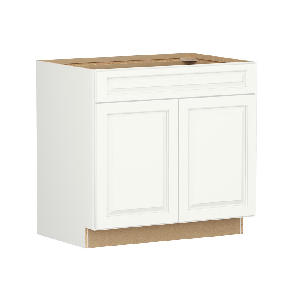 Shenandoah Stemson 36-in W x 34.5-in H x 24-in D Linen Painted Sink Base Fully Assembled Cabinet Raised Panel Raised panel