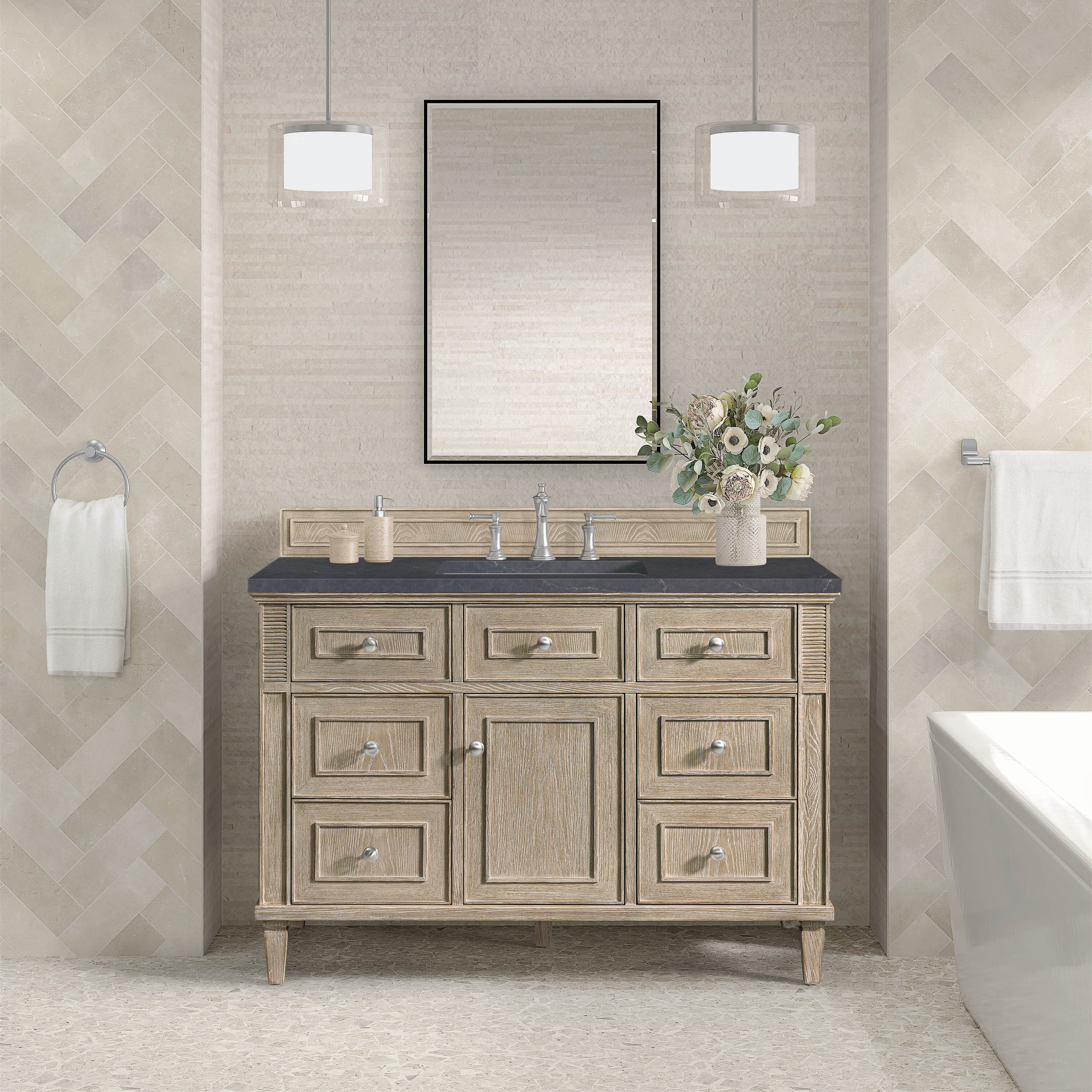 James Martin Vanities 424-V48-WWO-3CSP Bath-Vanity-Combo - View #2