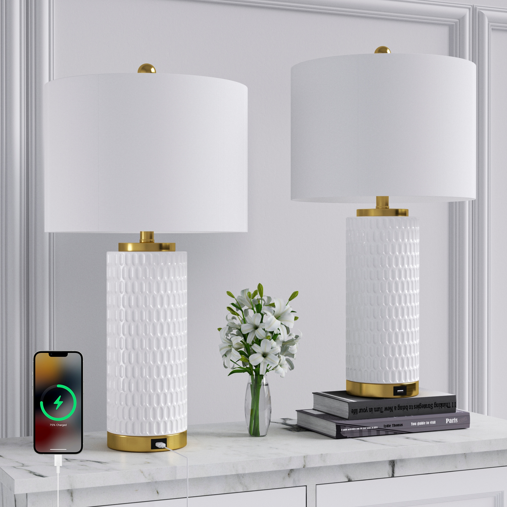 Maxax T227-WH Table-Lamps - View #2