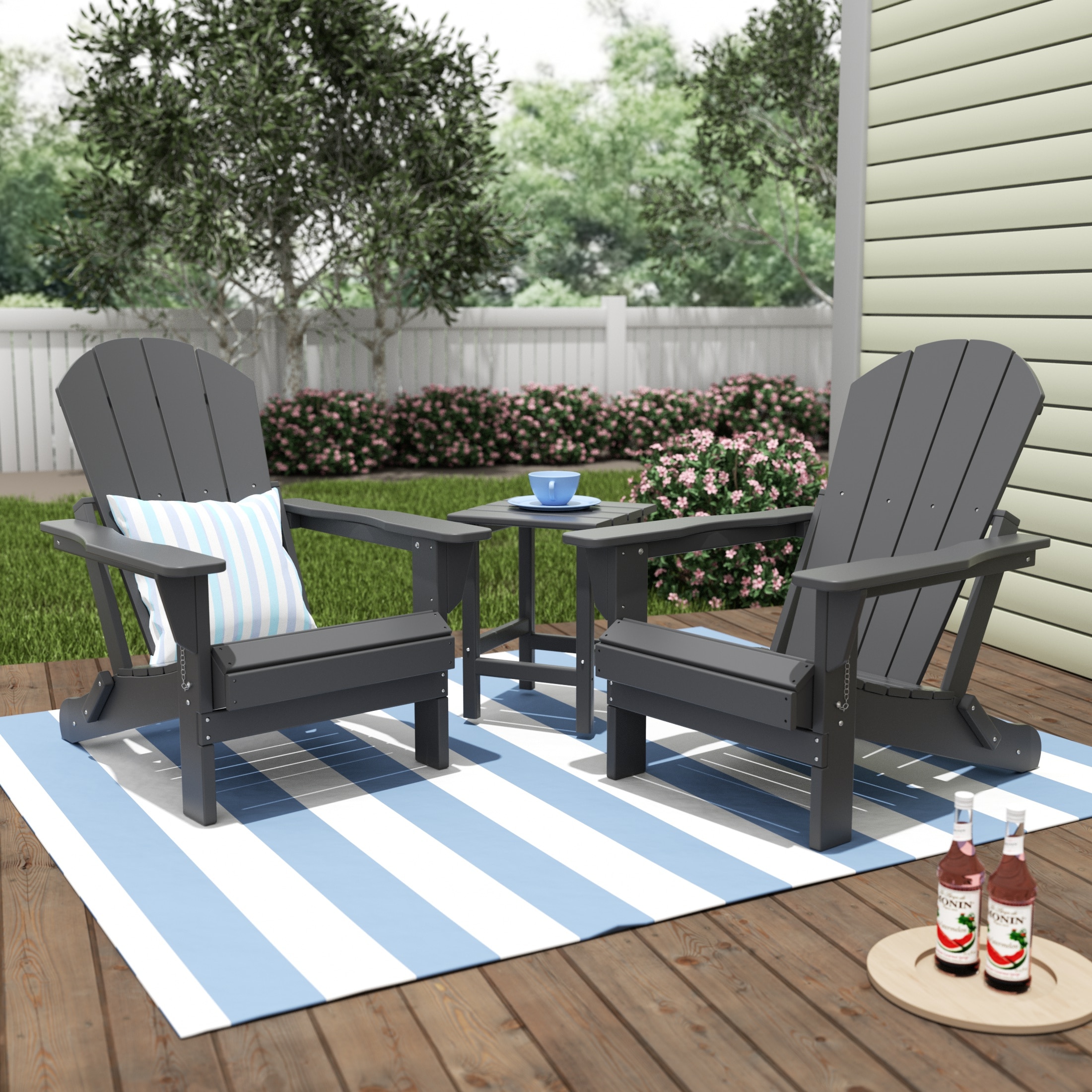 Westin Furniture 2001-AC2-CS-GY Patio-Conversation-Sets - View #2