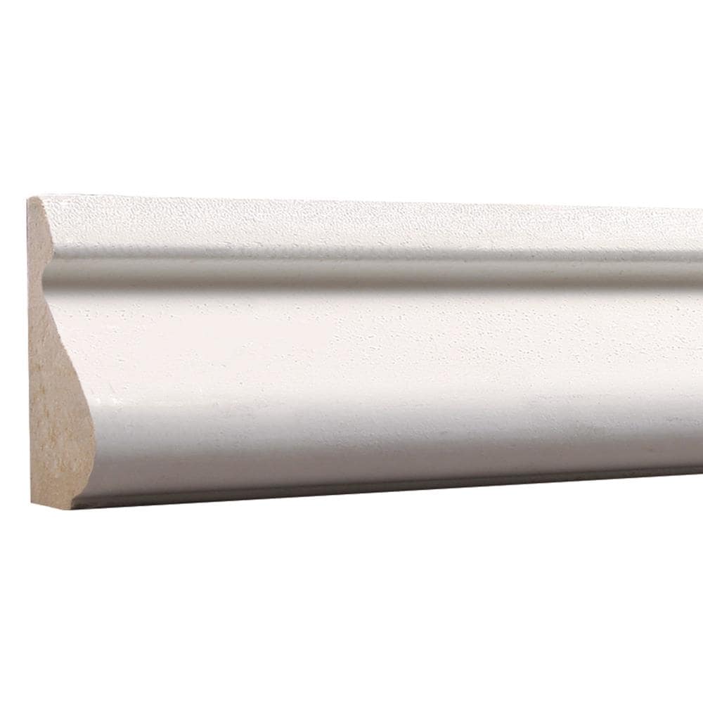  163L 8 FBDPM 5/8-in x 1-3/8-in x 8-ft Colonial Primed MDF L163 Base cap Moulding