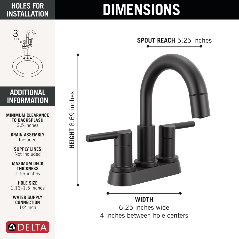 Delta 25749LF-BLPD Lavatory-Faucets - View #6