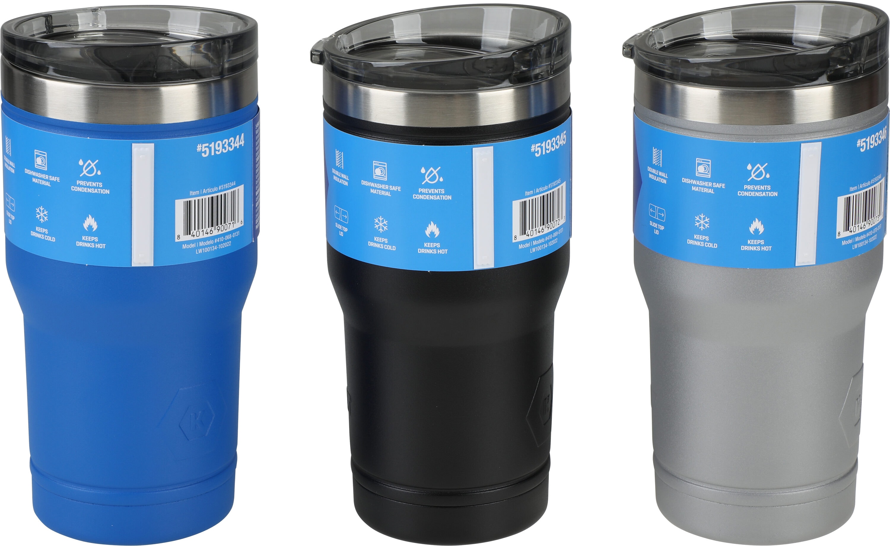 DesignPac Cobalt Blue & White Pedestal Coffee Mugs - 8 oz w/ Leaves