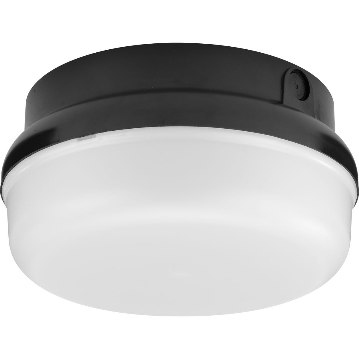 Progress Lighting P550114-031-30 Hard Nox 1-Light Black LED Flush Mount Light