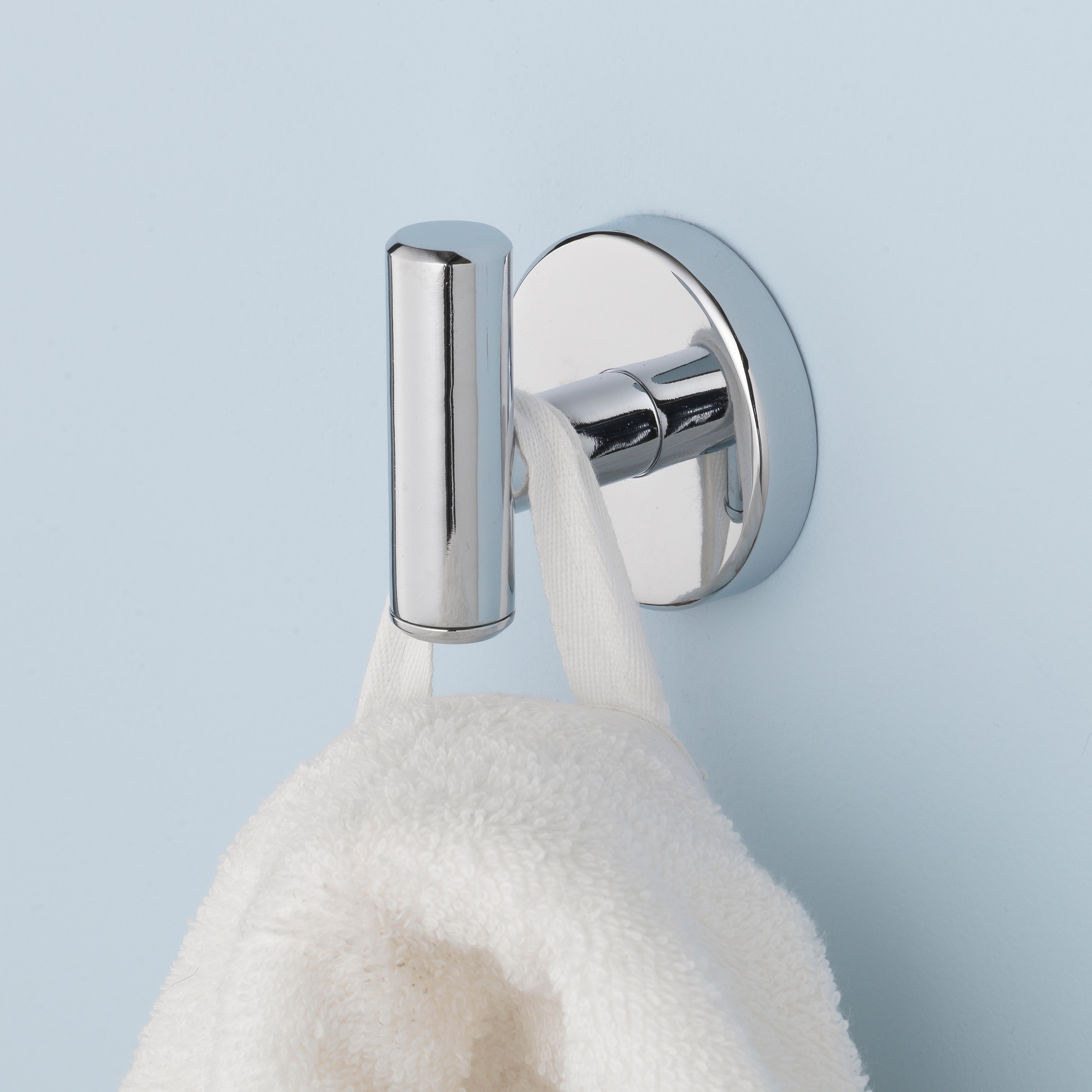 Allen + Roth Harlow Chrome Single-Hook Wall Mount Towel Hook In The ...