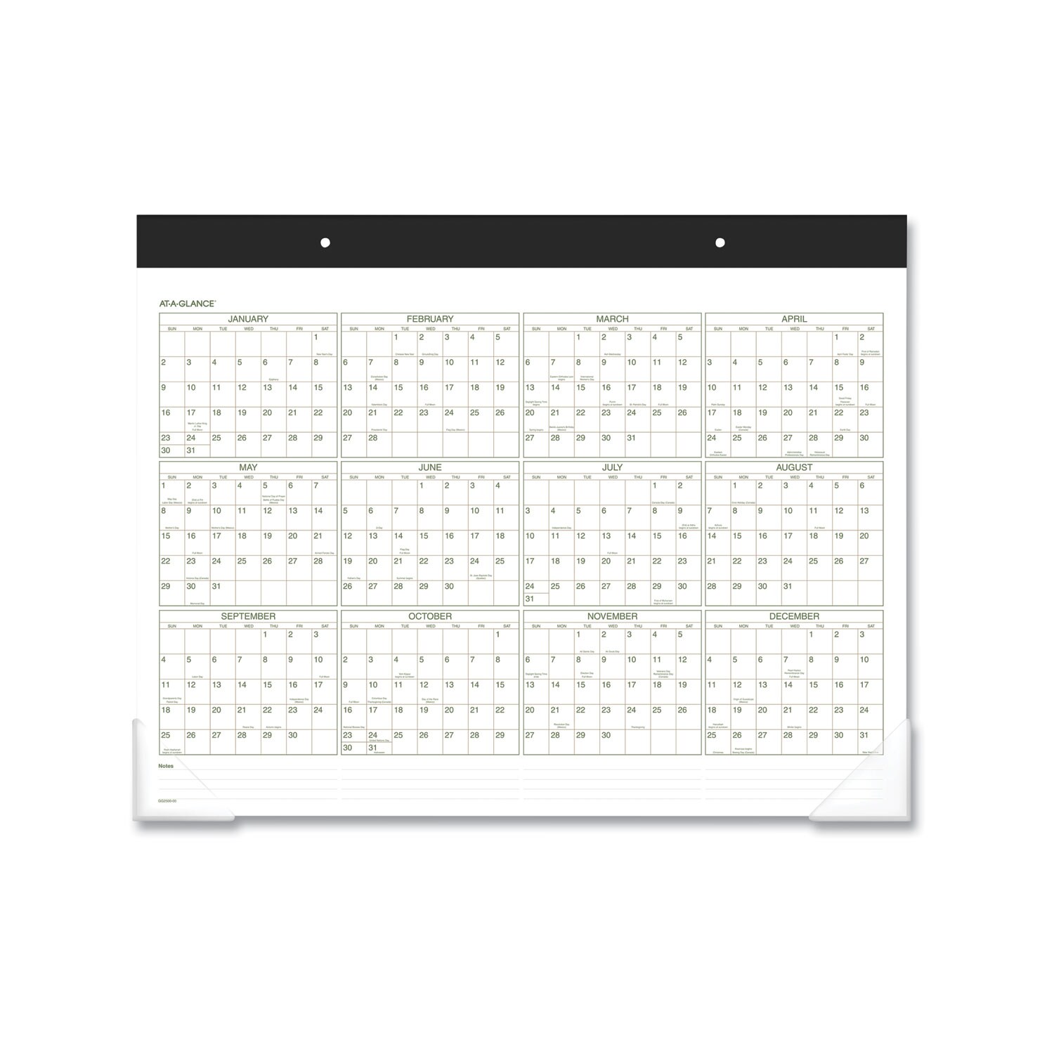 Kalender AT-A-GLANCE PM12-28 Wandkalender Weiße Blätter PM4-28 AT-A-GLANCE Monats-Wandkalender Wandkalender 2026 Groß