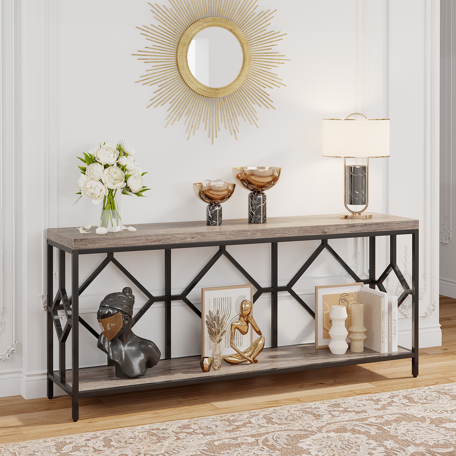Fnova LWTJ-F1956 Console table Industrial Finished Console table