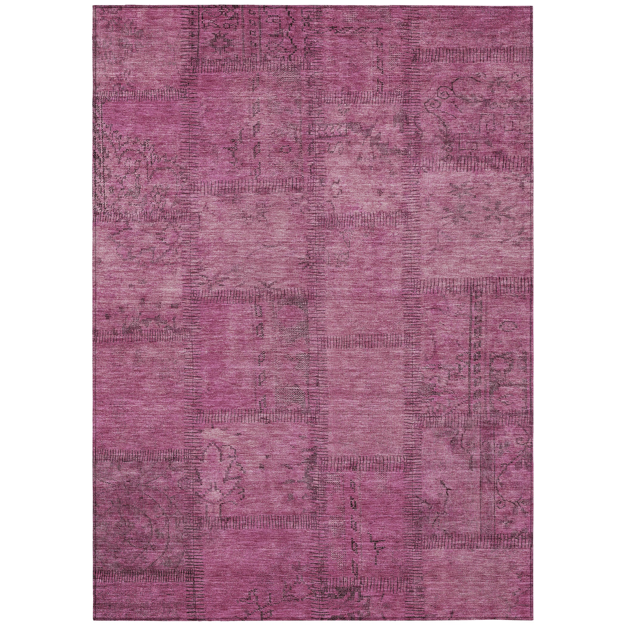 Addison Rugs ACN685BL9X12 Chantille ACN685BL 9 x 12 (ft) Polyester Blush Rectangular Indoor/Outdoor Geometric Machine washable Area rug