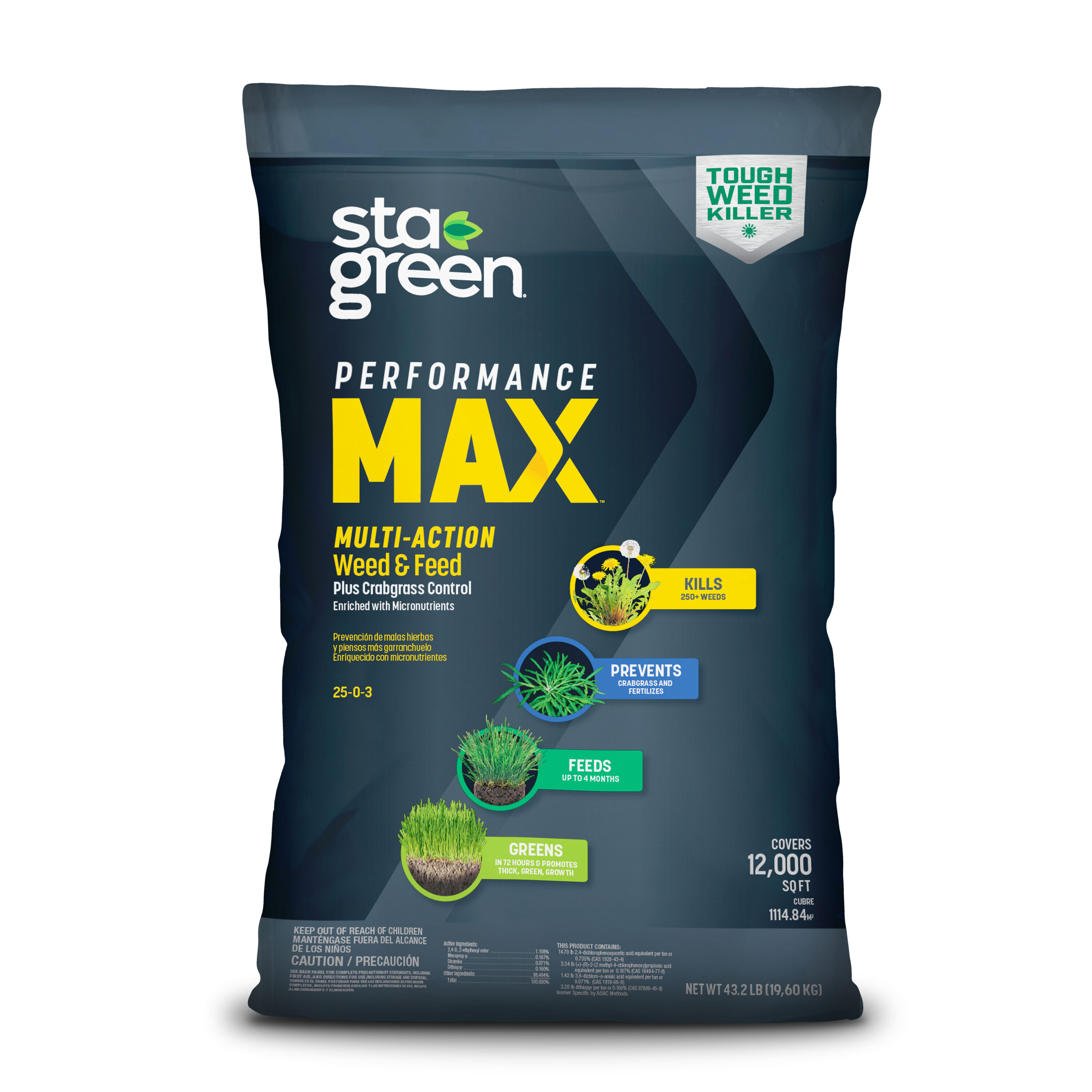 Sta-Green Weed and Feed 43.2-lb 12000-sq ft 25-0-3 Weed & Feed ...