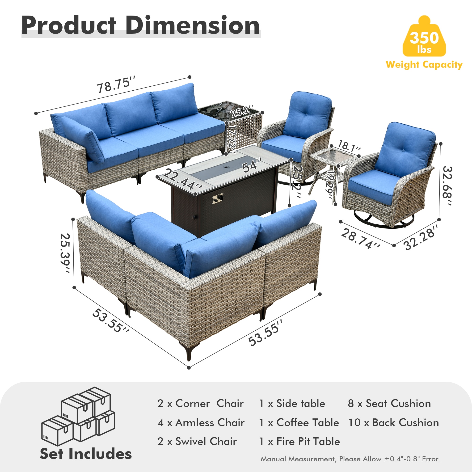 Pouuin SRFPYZSKT50 Patio-Sofas-Daybeds - View #2