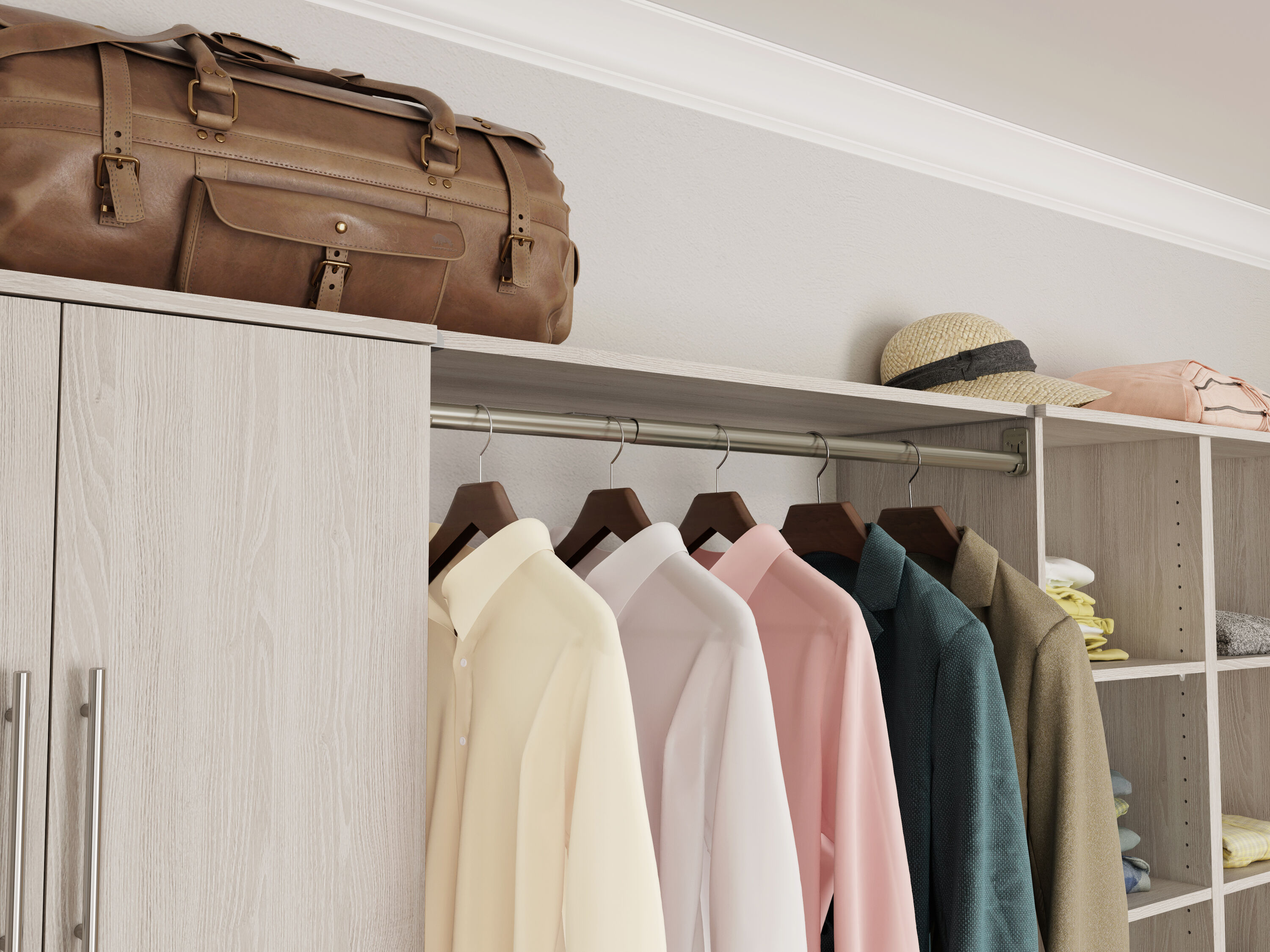 ClosetMaid BrightWood 48 x 14 D Frost Solid Shelving Wood Closet Shelf (1 Shelf)
