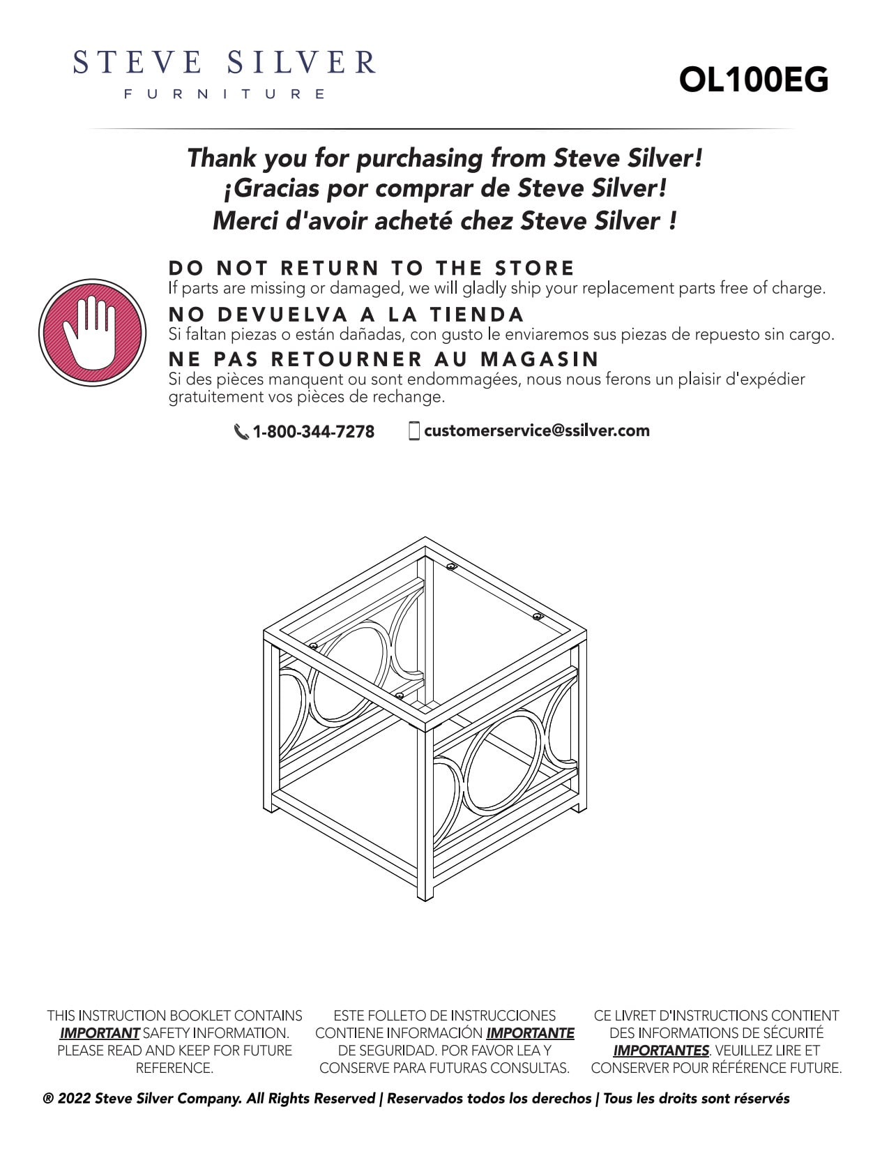 Steve Silver OL100EG End-Tables - View #4