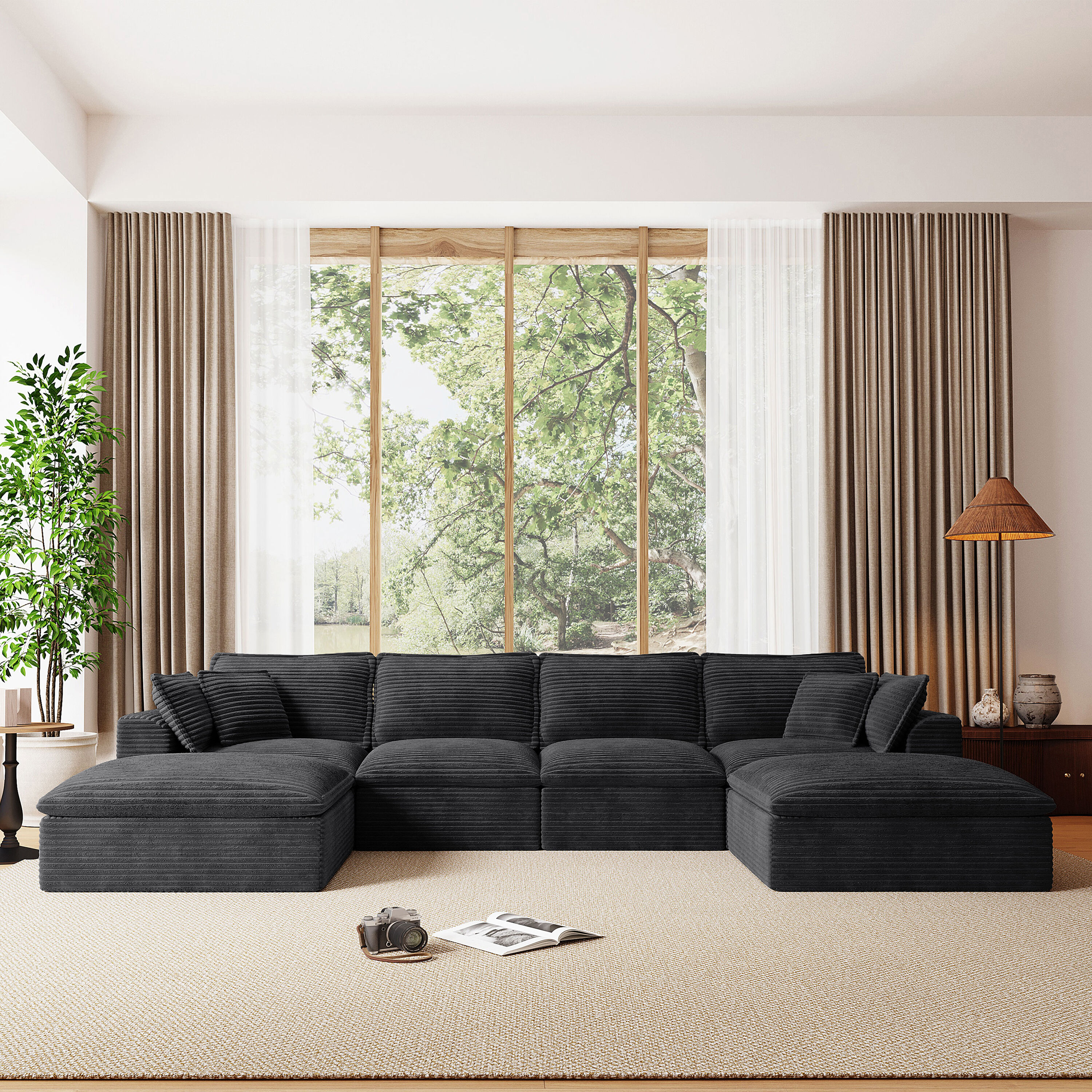 ModernLuxe L3P-N723S9728B Sofas-Loveseats - View #2
