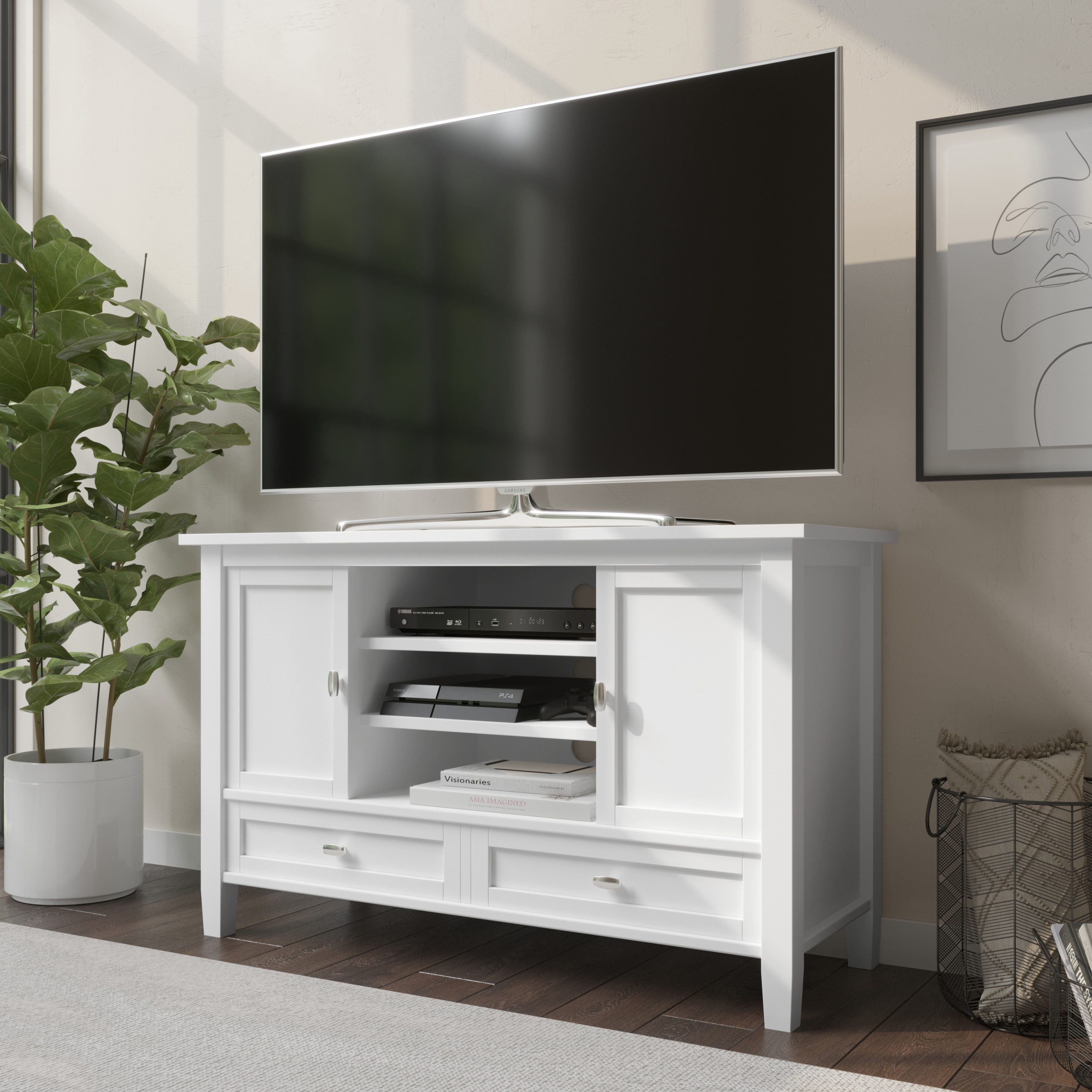 Simpli Home AXCWSH16-W Tv-Stands - View #6