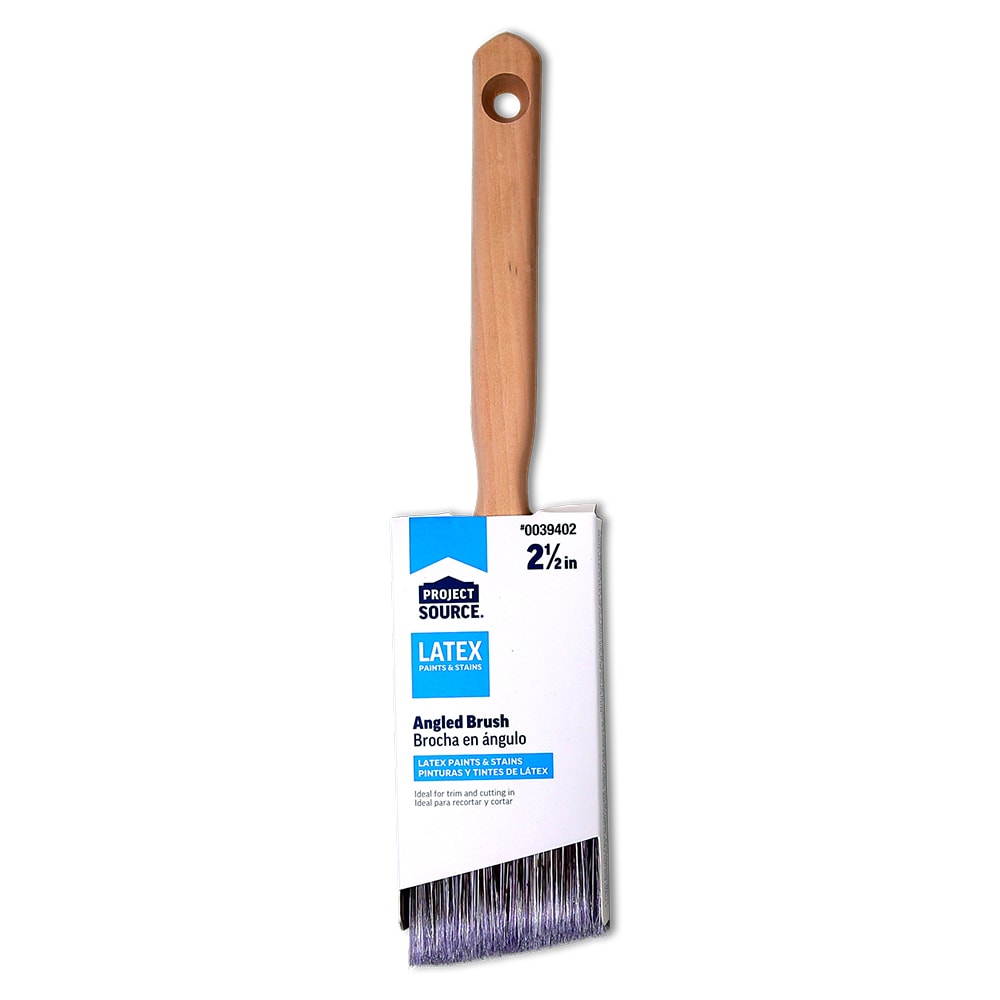Project Source 2-1/2-in Reusable Polyester Angle Paint Brush (Trim Brush)  at