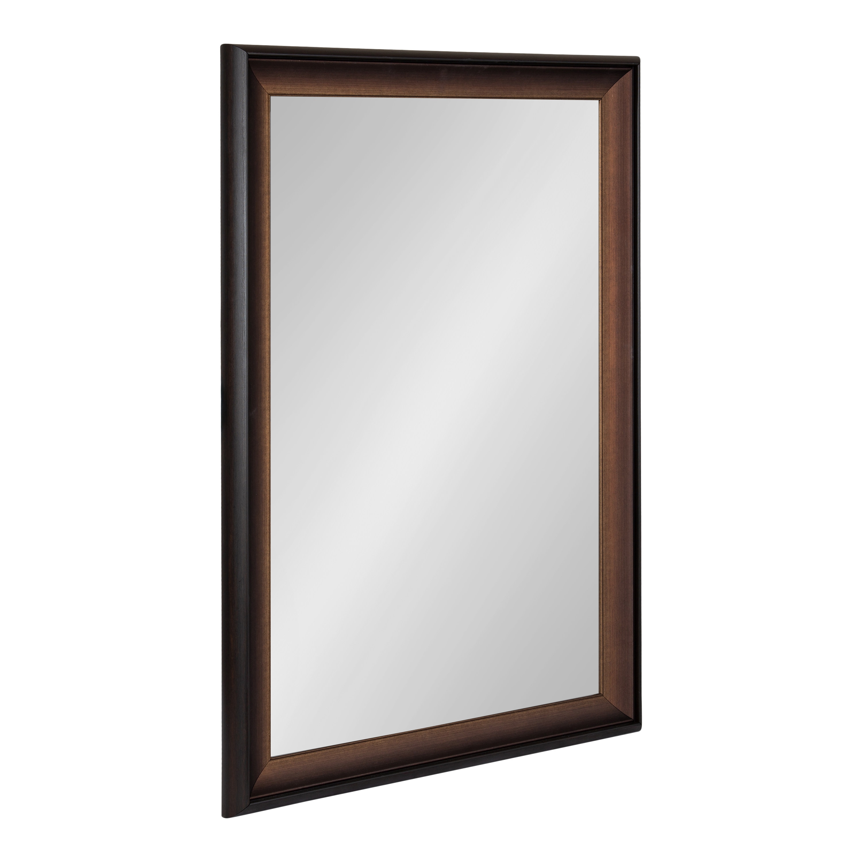 Kate and Laurel - 24.00-in W x 36.00-in H Rectangle Bronze Framed Framed Wall Mirror