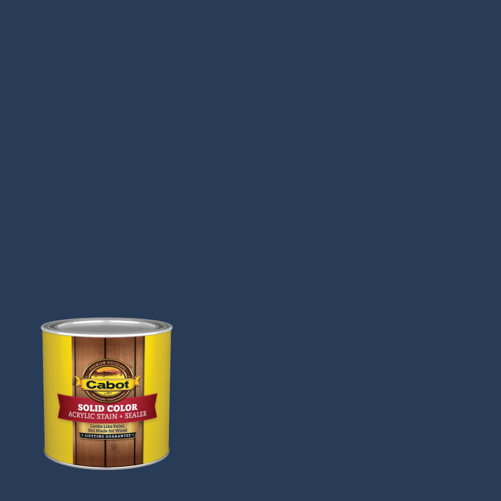 Cabot NWBRYPRT BLU-1614379 Newburyport Blue Solid Exterior Wood Stain and Sealer in One ( Half-pint )