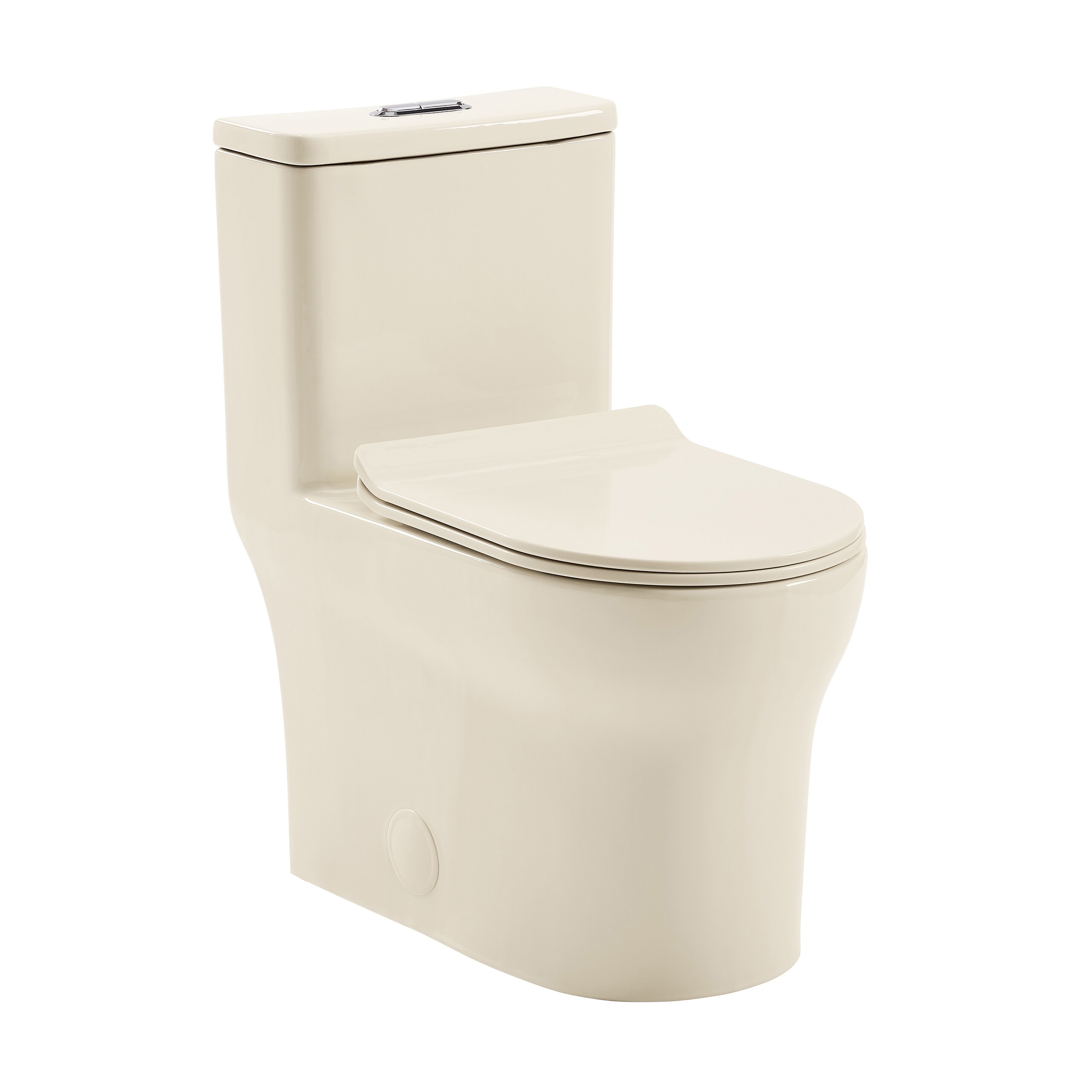 Swiss Madison Swiss Madison Bains Glossy Bisque Dual Flush Elongated ...