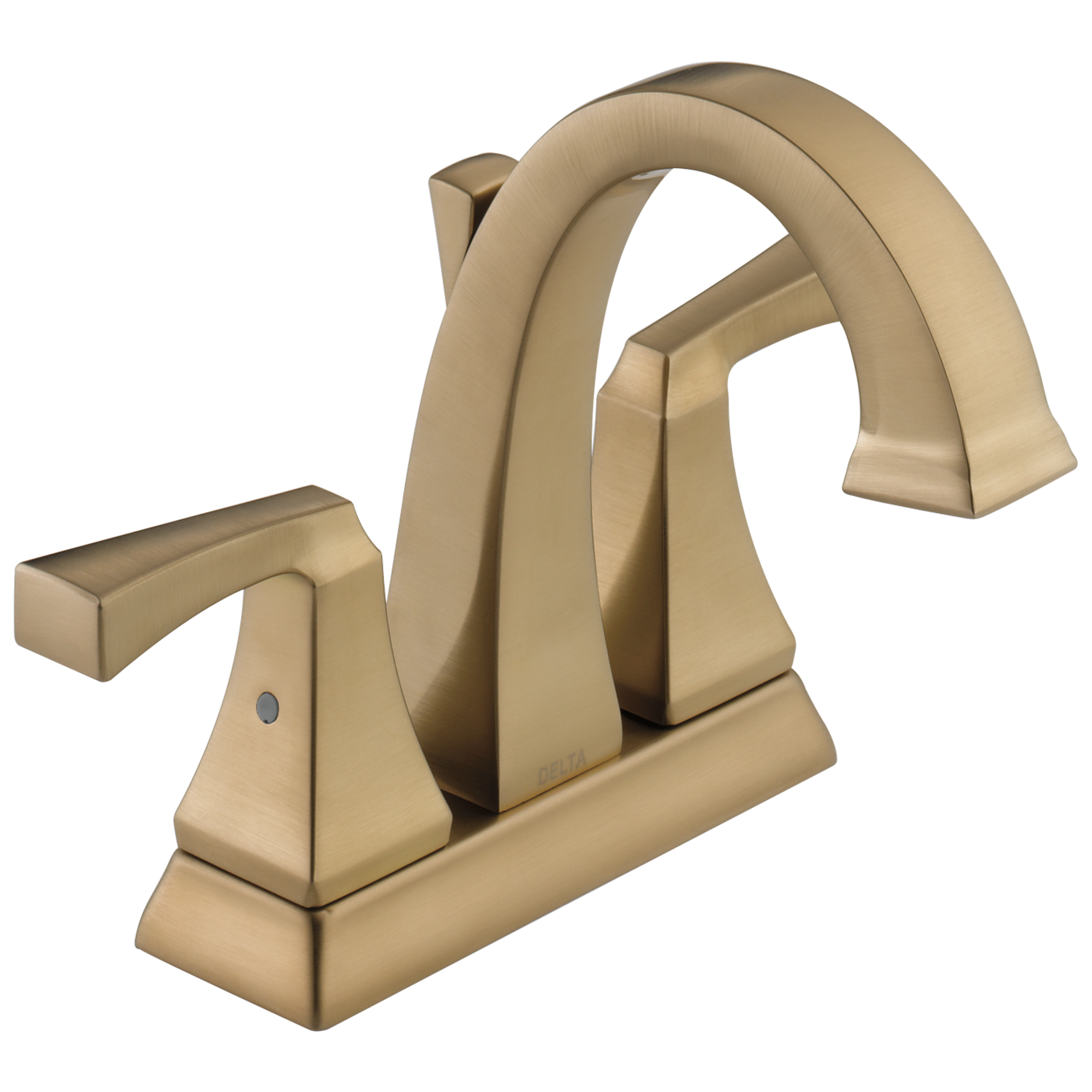 Modern Elegance 4" Centerset Brass Bathroom Faucet in Champagne Bronze