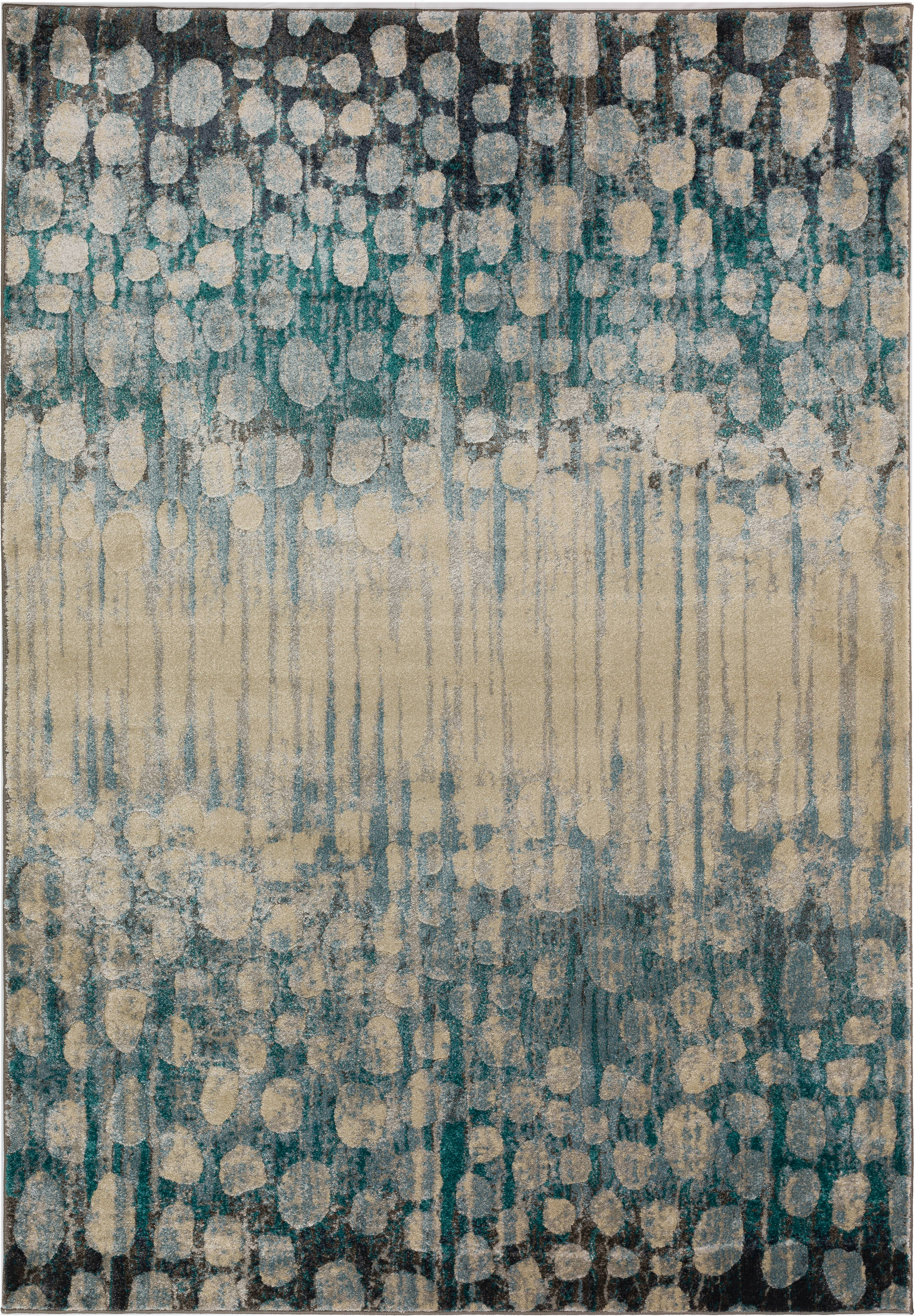 Addison Rugs AAT33BL3X5 Atlas 3 x 5 (ft) Polypropylene Blue Rectangular Indoor Abstract Industrial Area rug