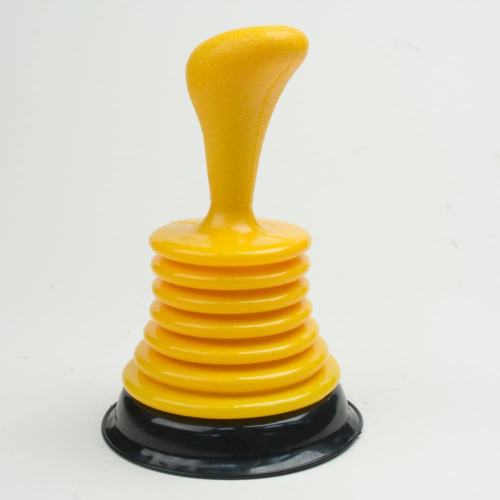 Cobra 4.5-in Yellow Rubber Plunger with 3-in Handle in the