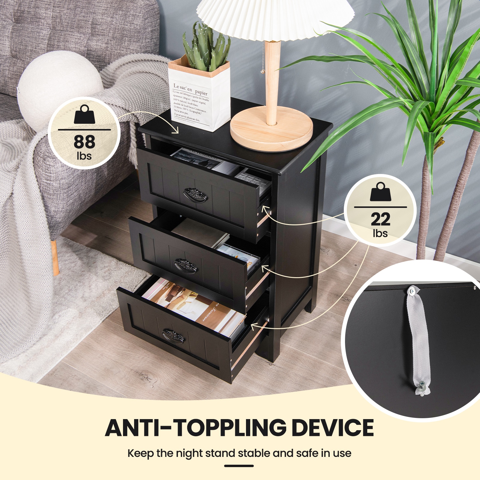 Fenbeli QLLSFENH102 nightstands - View #9