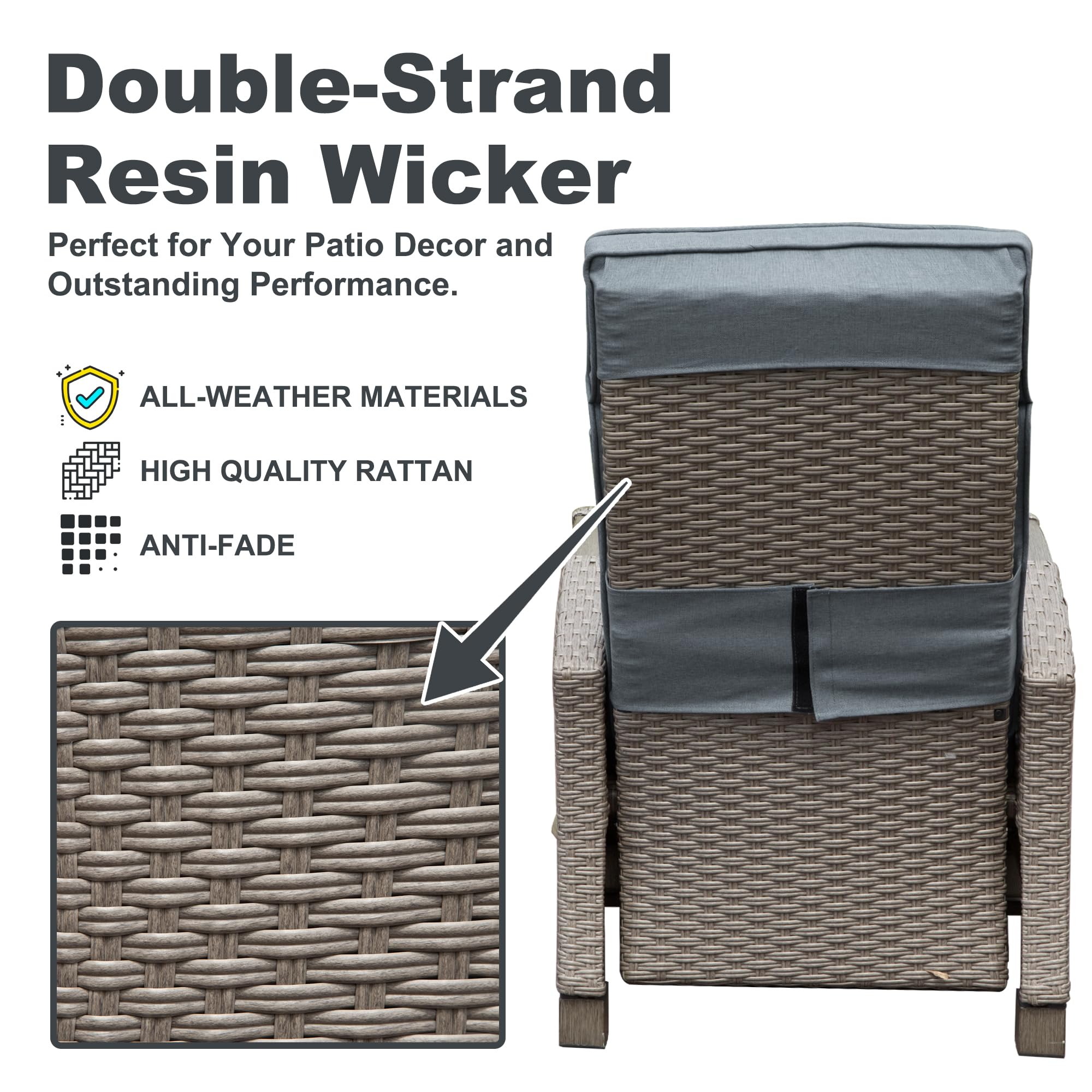 Clihome CL-CPL96424 Patio-Chairs - View #4