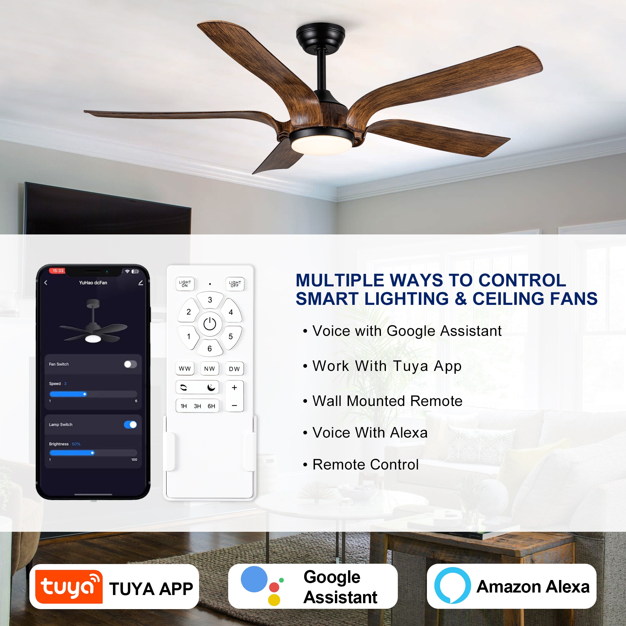 YUHAO LSDC1124BKM562 Ceiling-Fans - View #5