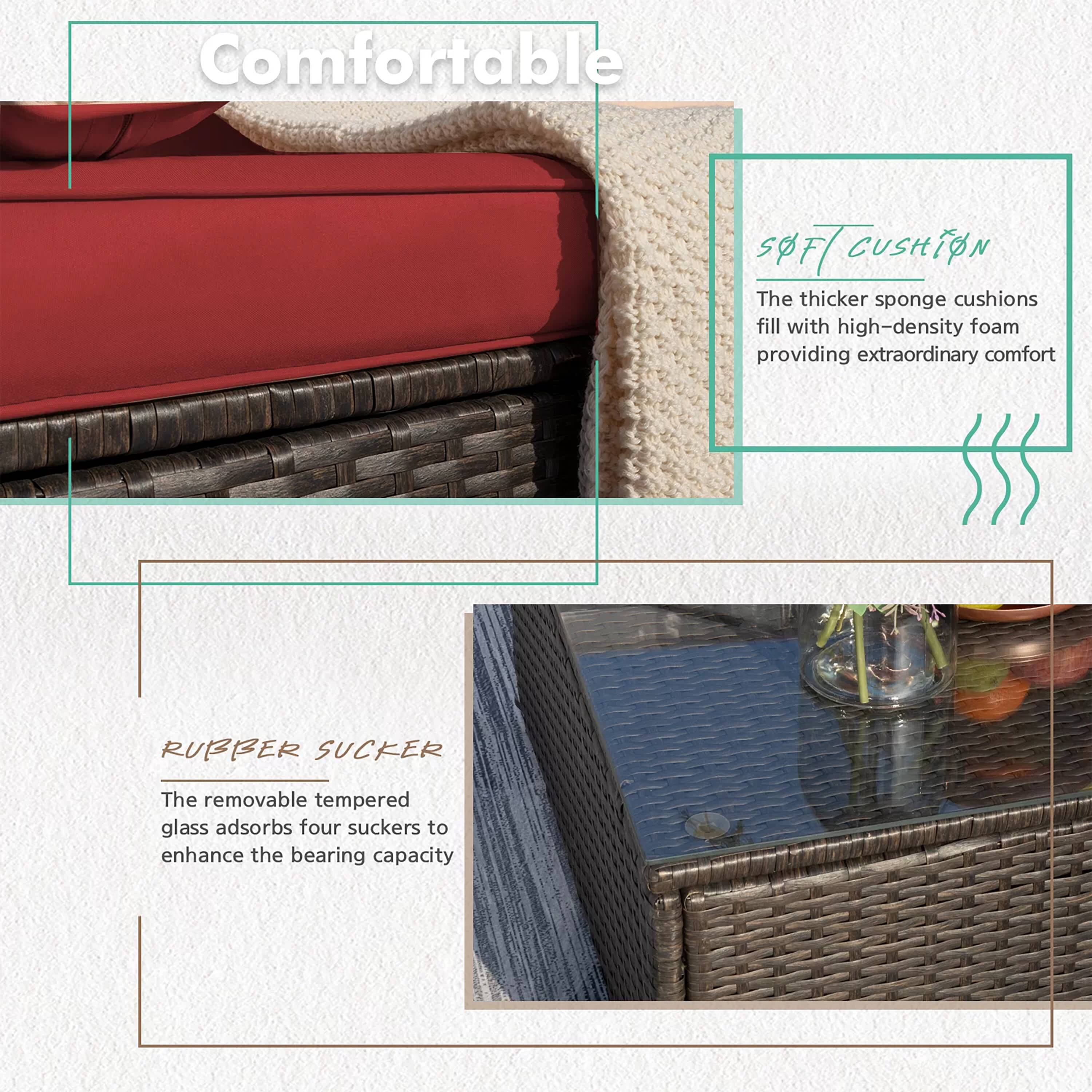 Vineego LS-TBSF2C3A1T01 Patio-Conversation-Sets - View #3