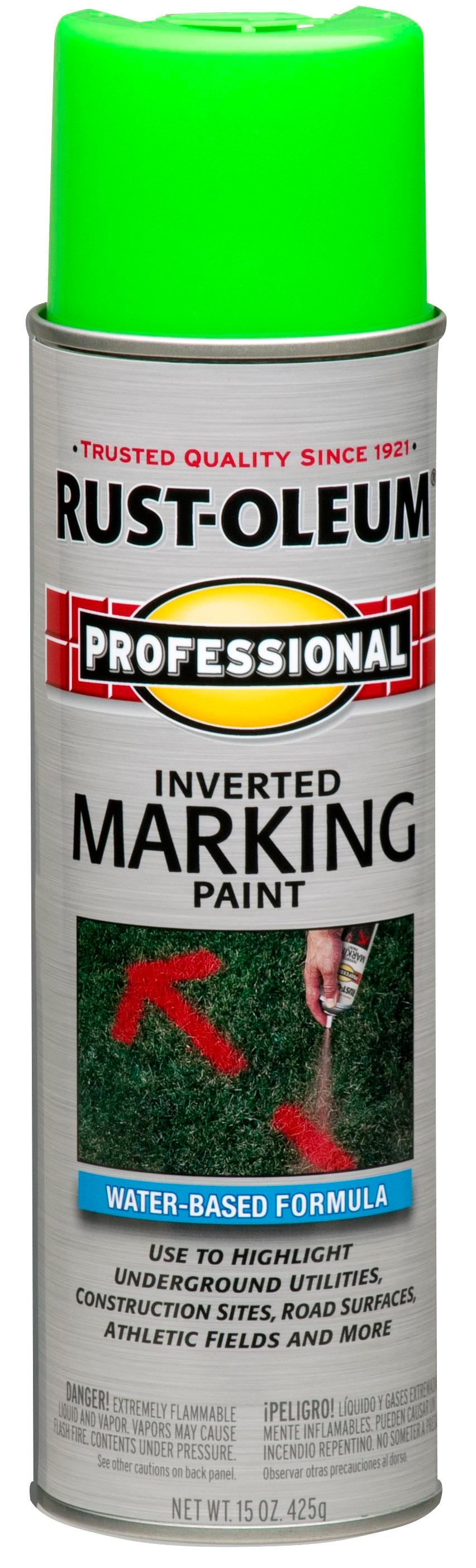 Rust-Oleum Professional 15 oz. Safety Red Inverted Marking Spray Paint (6 Pack)