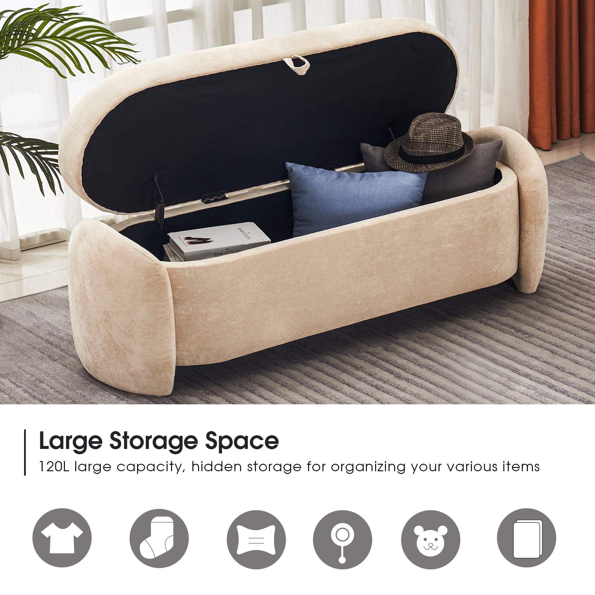 MCombo 6151-W713-EY Indoor-Ottomans - View #5