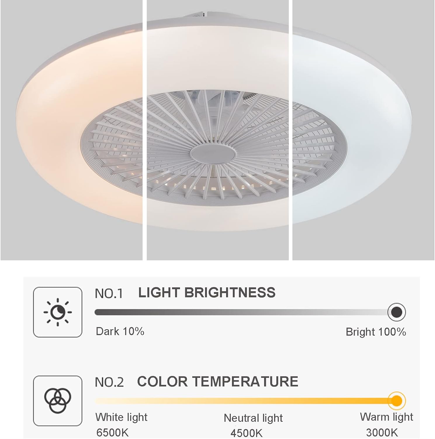 Oukaning HG-HCX-2754-US-BT Ceiling-Fans - View #7