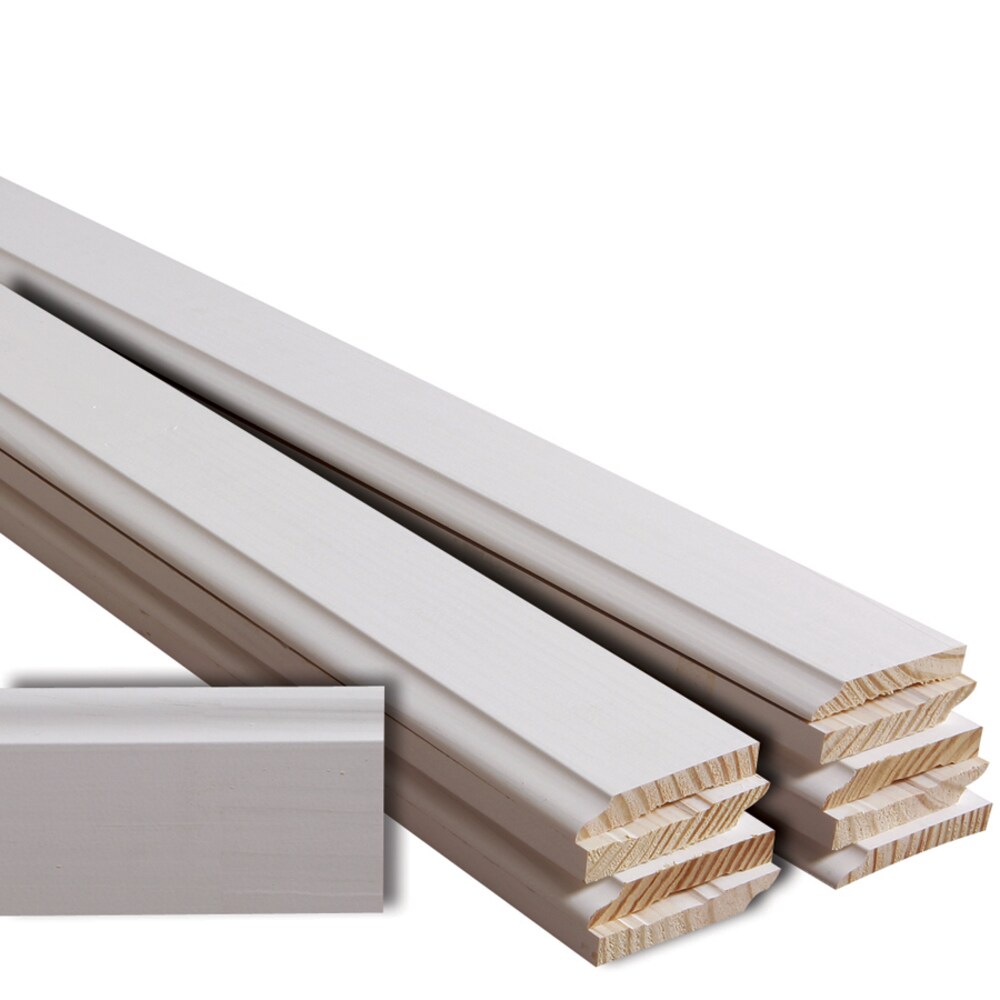  C 66216FJPMD 9/16-in x 3-1/2-in x 16-ft Traditional Painted Baseboard Moulding (10-Pack)