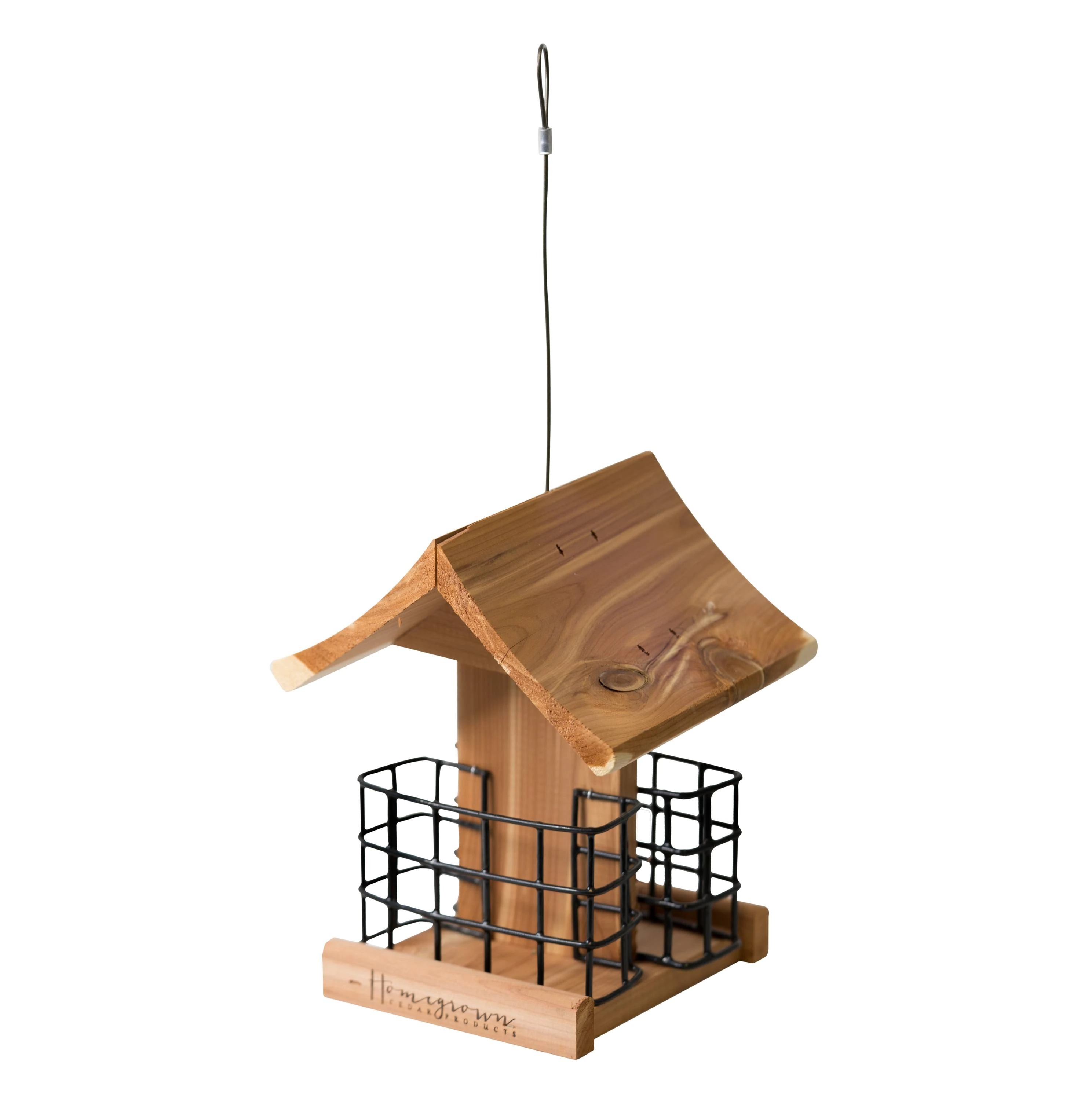 HomeGrown CBF-03031 Wood Hanging Suet Suet feeder - 2-cake Capacity