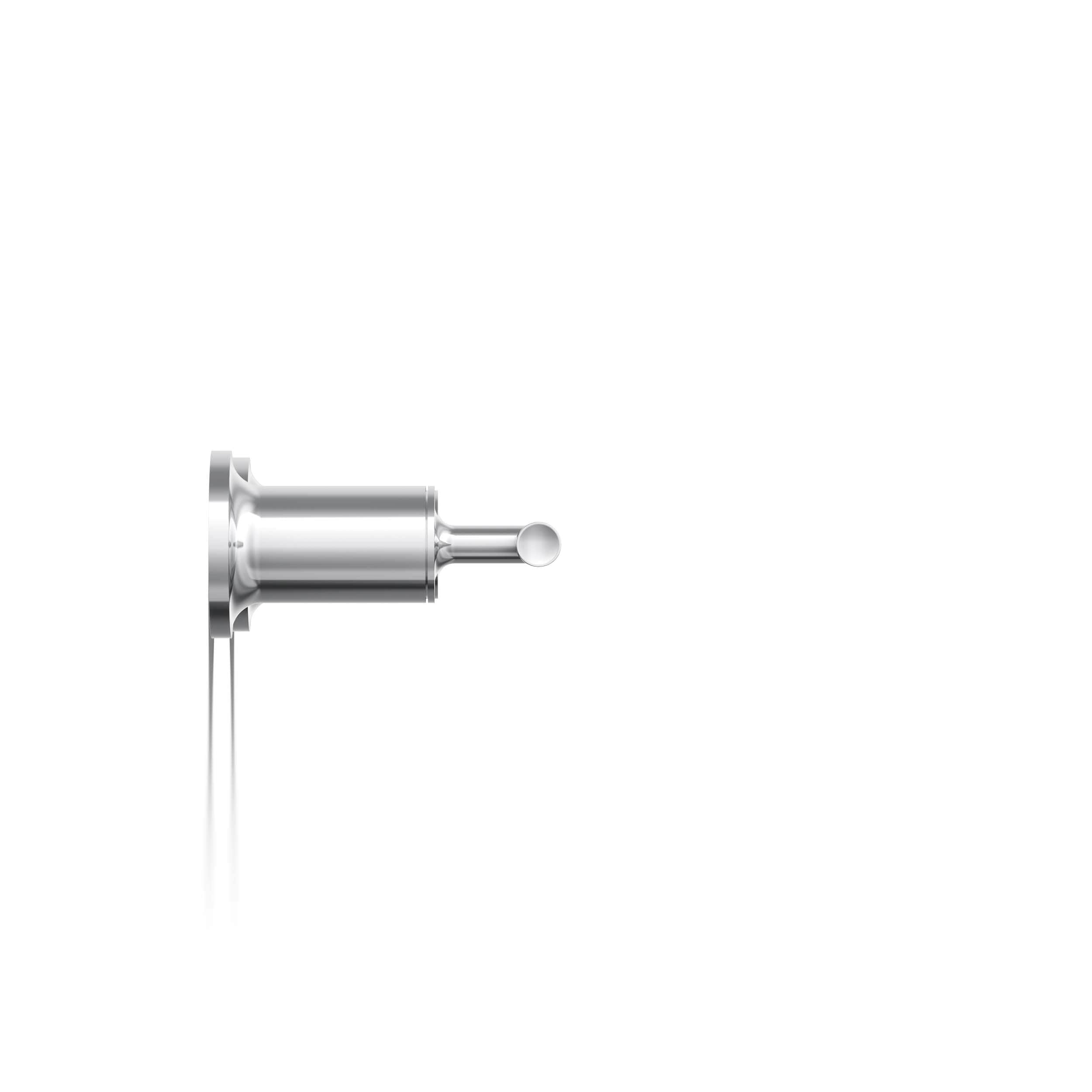 Purist Polished Chrome Double Lever Wall-Mounted Bath Trim
