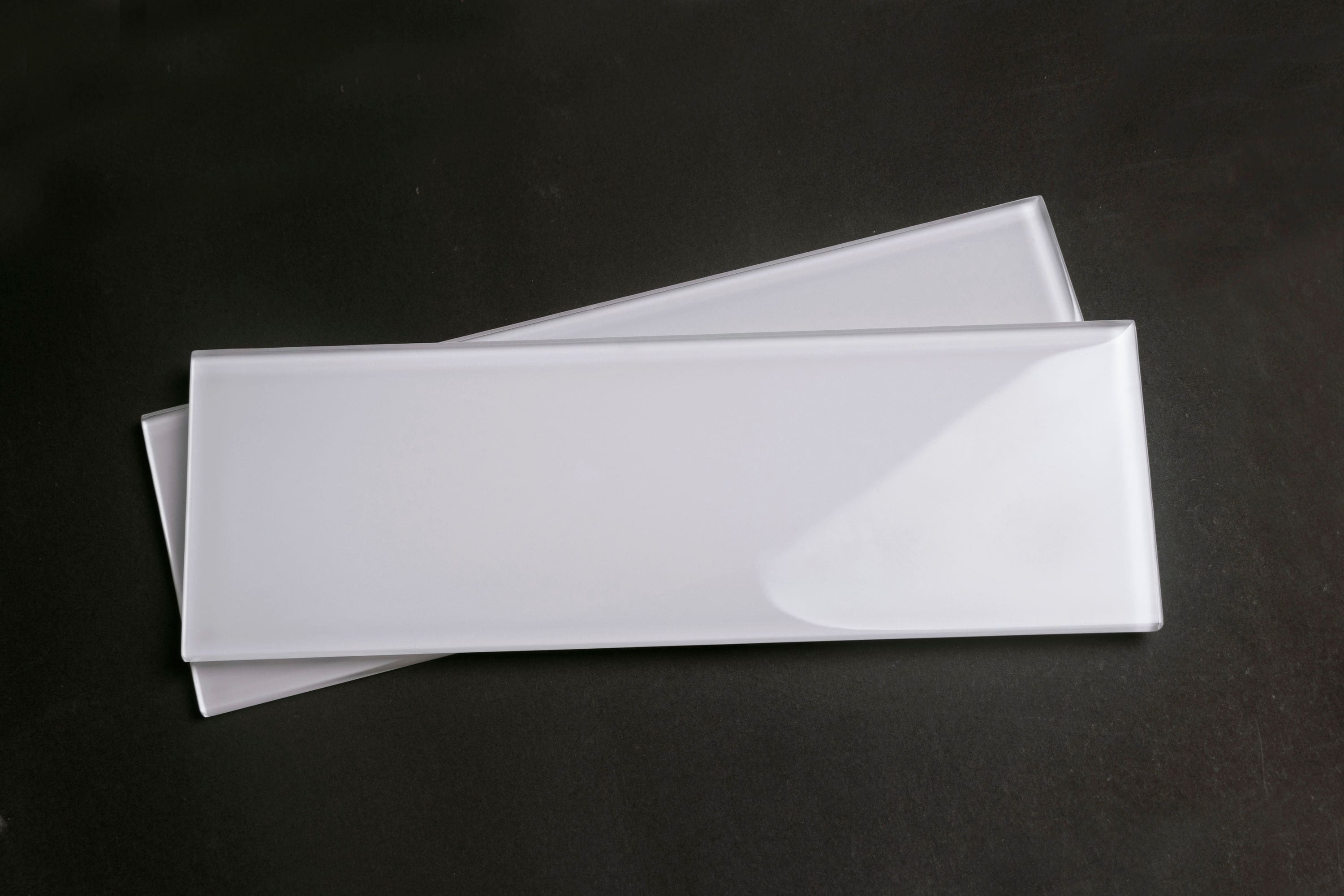 WS Tiles WST-01P-SAMPLE Sample - Sample White 4-in x 12-in Glossy Glass Wall Tile