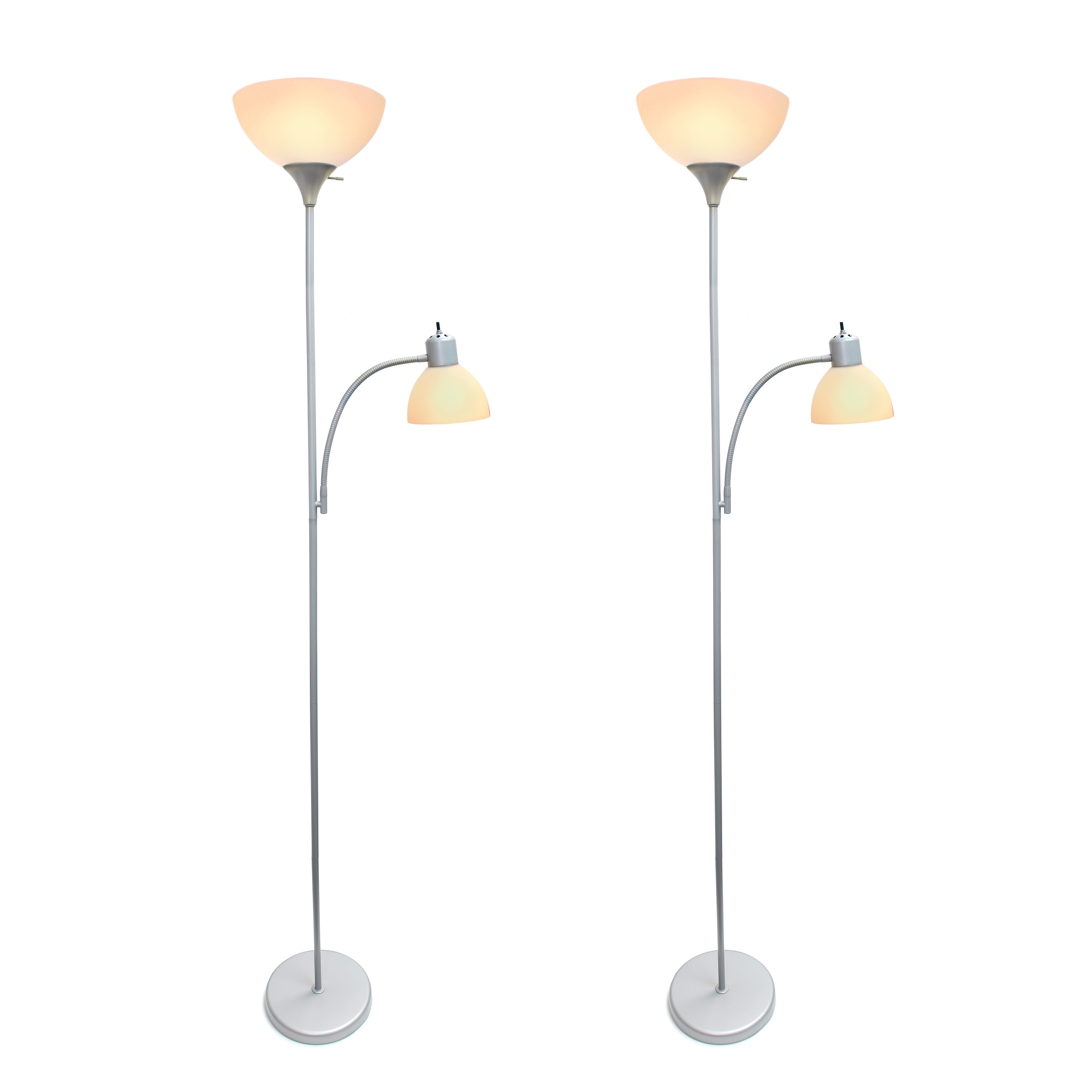 Simple Designs LF2000-SLV-2PK floorlamps - View #2