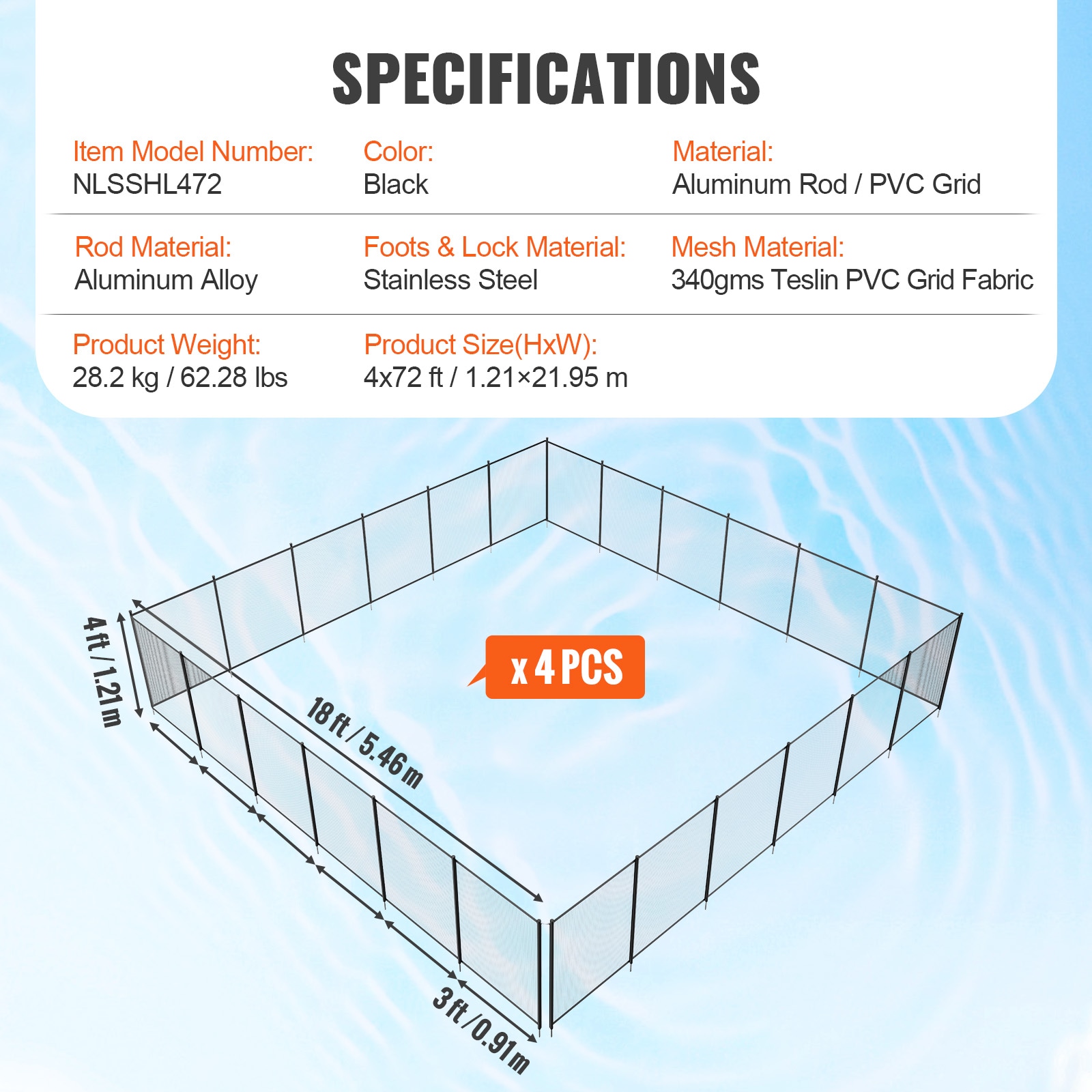SVOPES SVOPESDXYCWL404171V0 Pool-Safety-Barrier-Panels - View #8