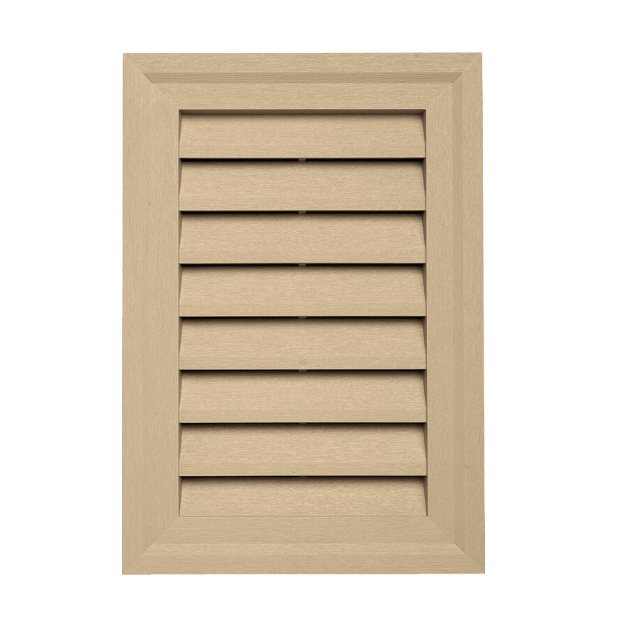  139951 10.5-in x 15-in Amber Rectangle Vinyl Gable Louver Vent