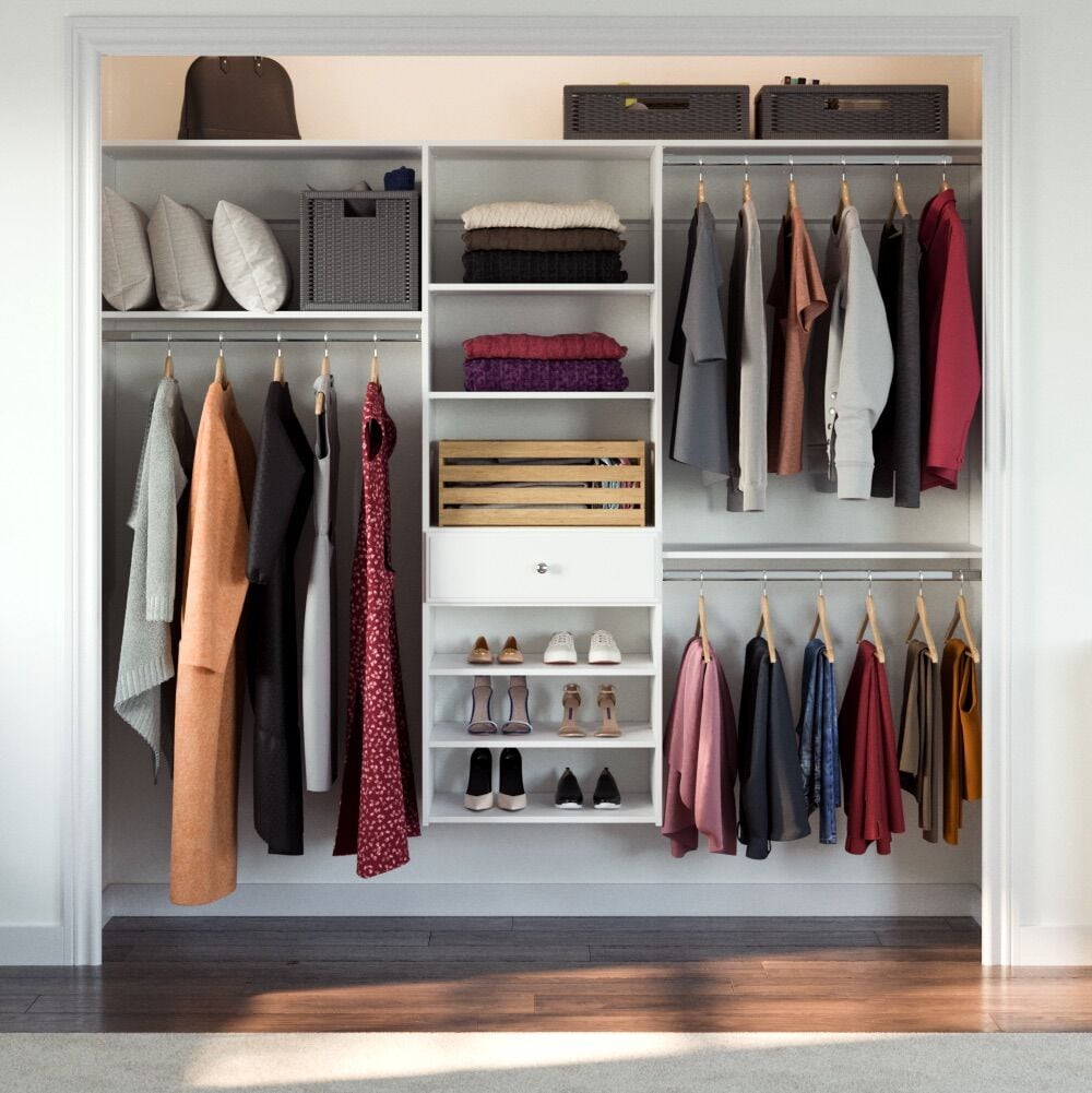 Easy Track PH54-WH Wood-Closet-Kits - View #3