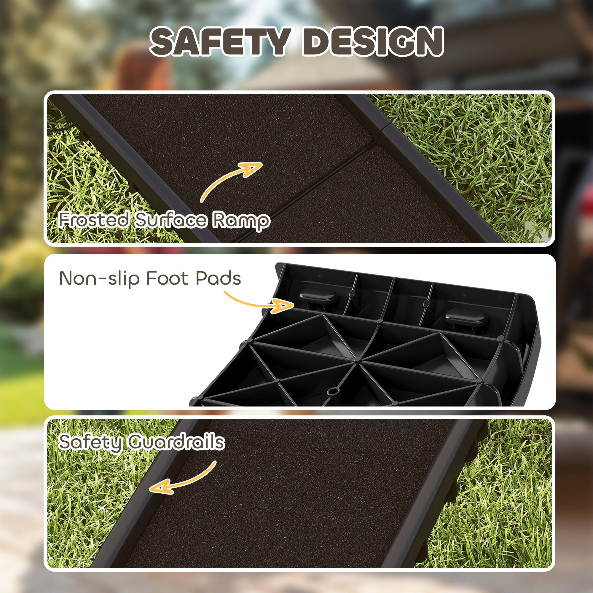 PawHut D06-297V01BK Pet-Steps - View #7