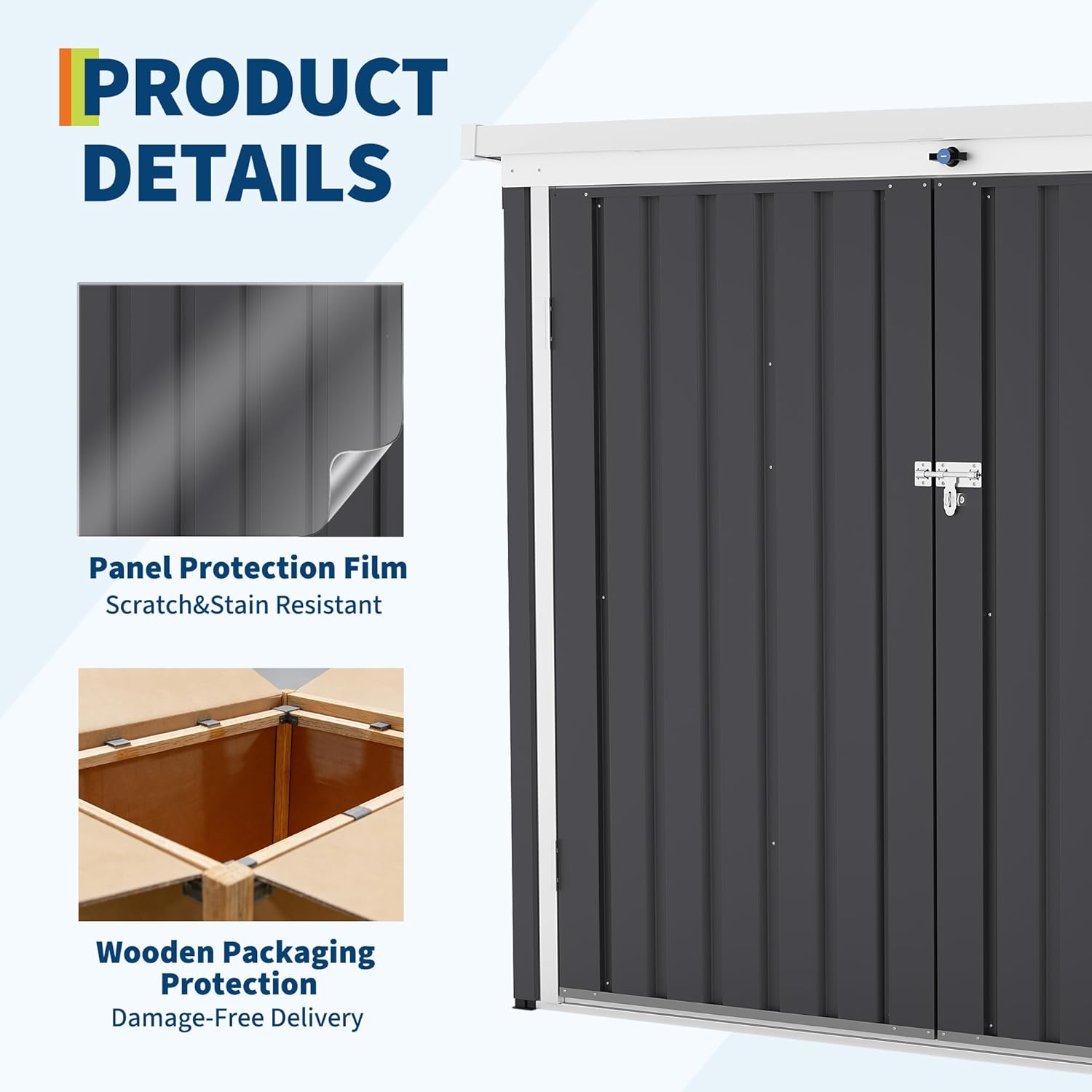 GarveeLife GER-WER78 Metal-Storage-Buildings-Sheds - View #4