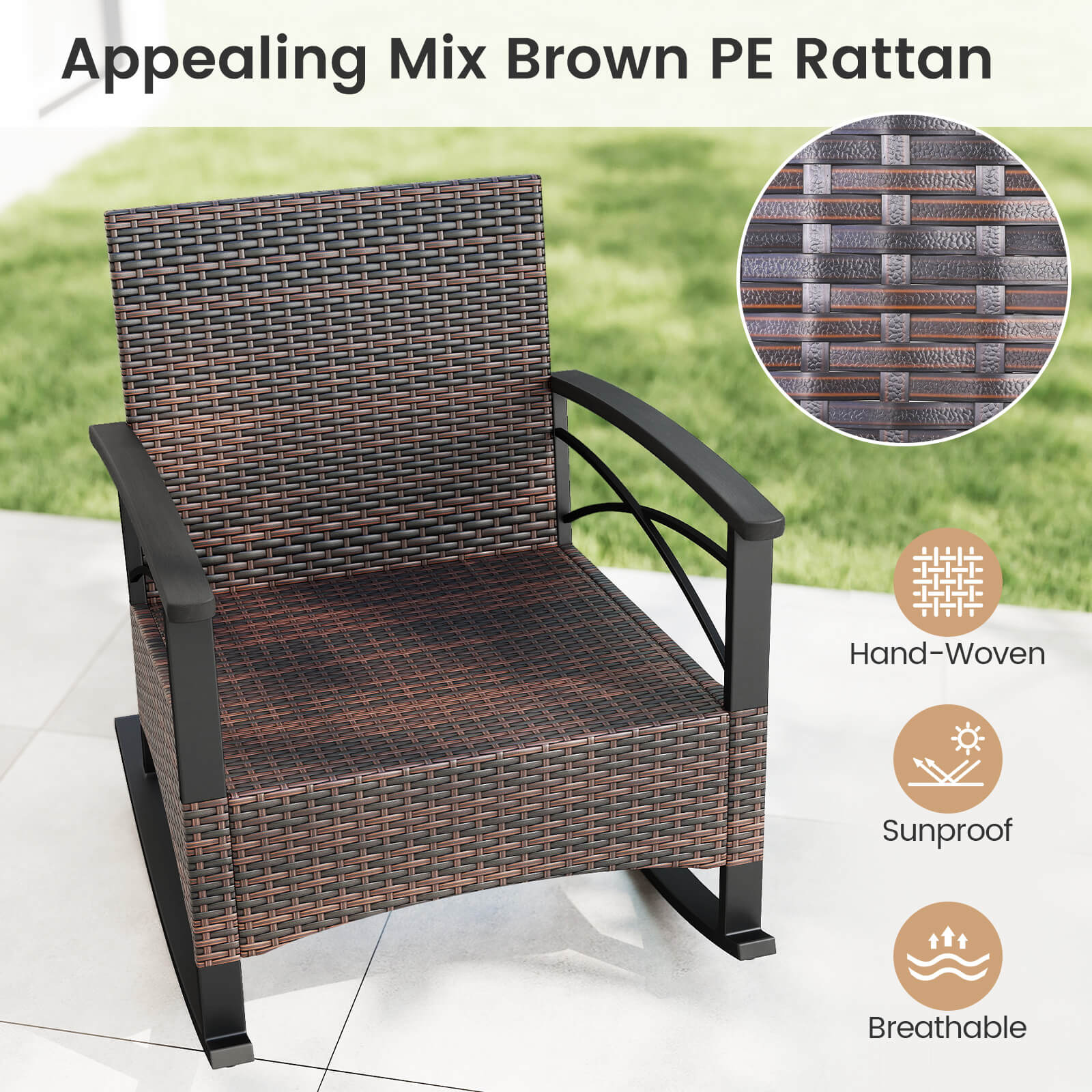 Costway CSHY006270 Patio-Conversation-Sets - View #6