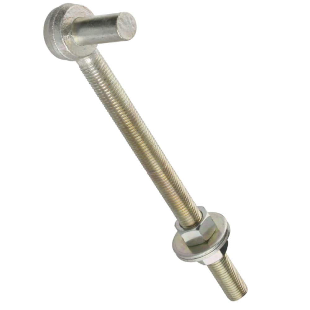 National Hardware  12 in. L Zinc Plated Silver Steel Bolt Hook 1 pk