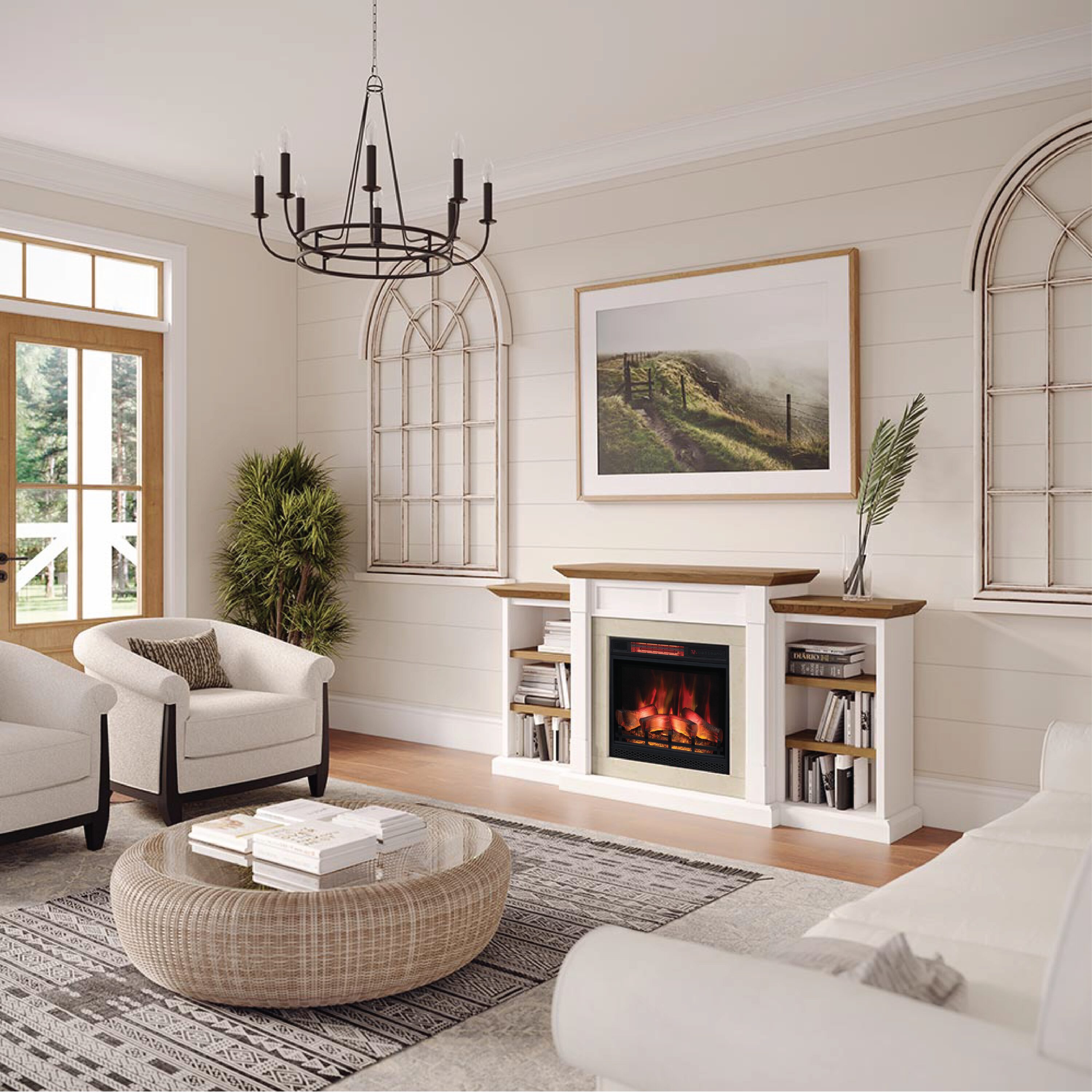 Country Living CL-1025MBC-WHT-23 Electric-Fireplaces - View #4